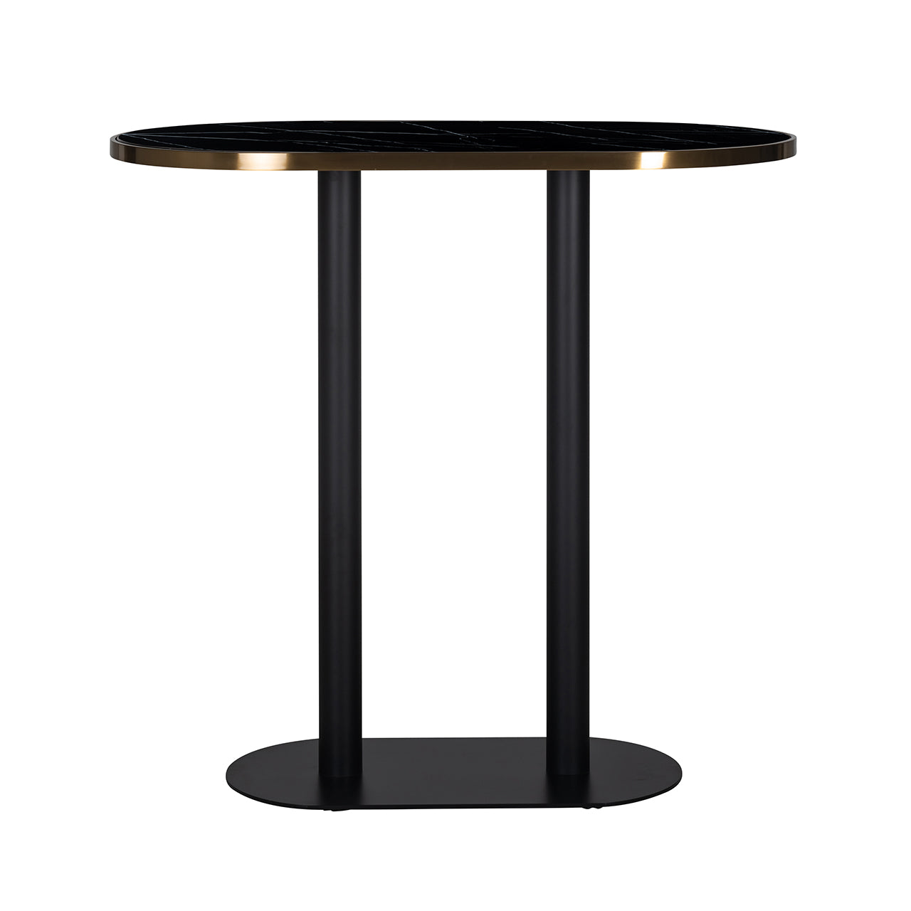 Bar table Zenza black oval