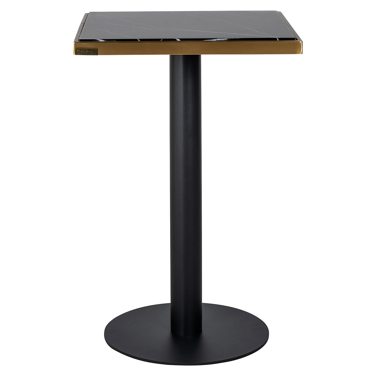 Bistro table Zenza black/gold 50x50