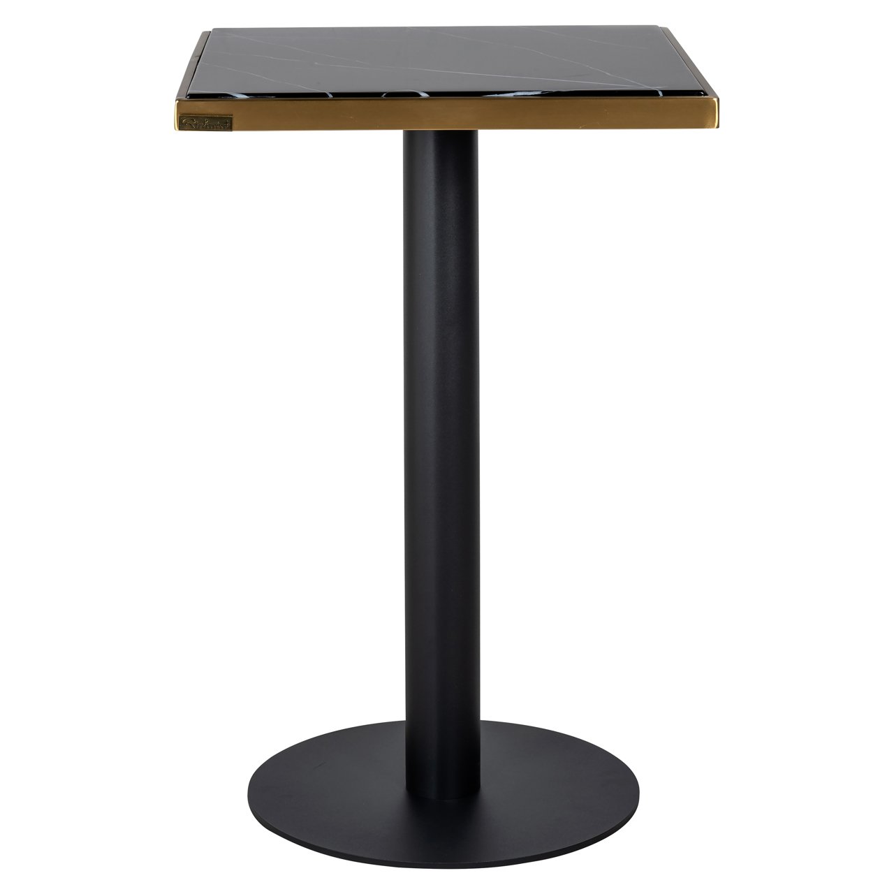 Bistro table Zenza black/gold 50x50