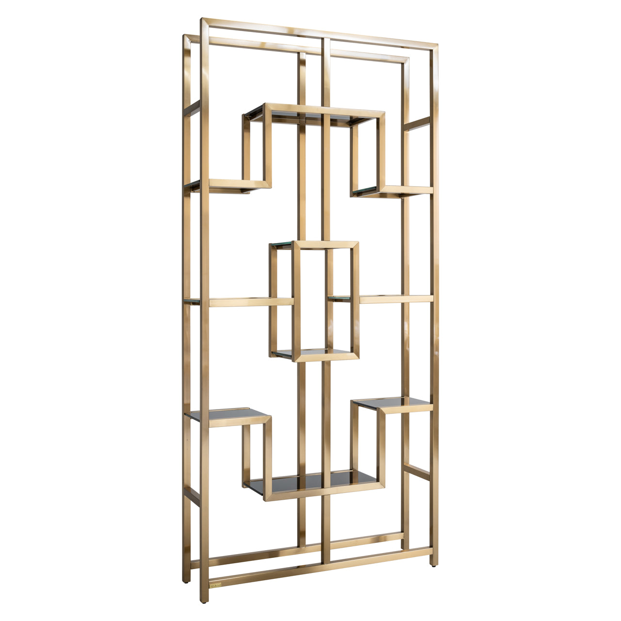 Display cabinet Magnus brushed gold