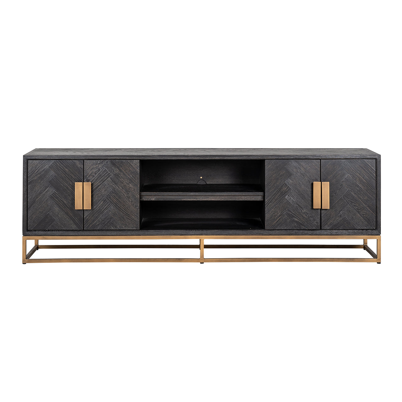 TV cabinet Blackbone Brass black rustic 200