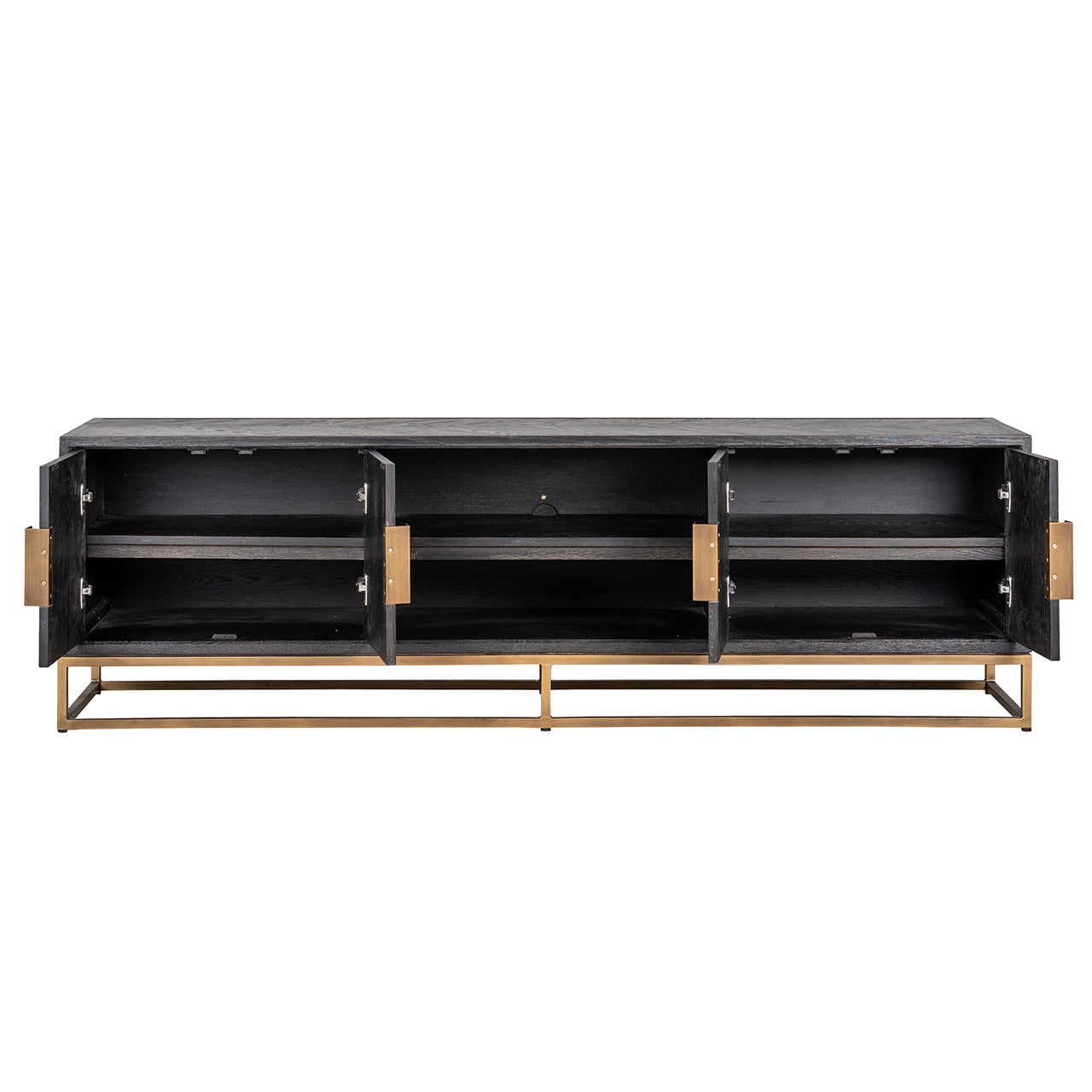 TV cabinet Blackbone Brass black rustic 200