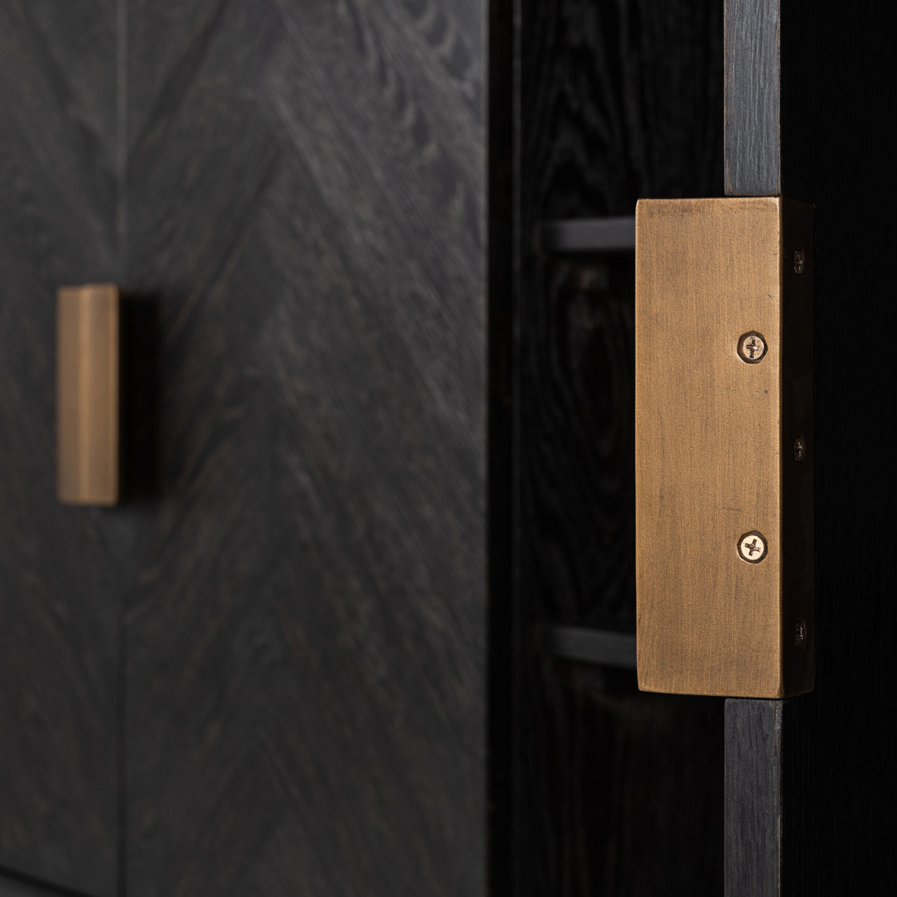 Sideboard Blackbone Brass black rustic