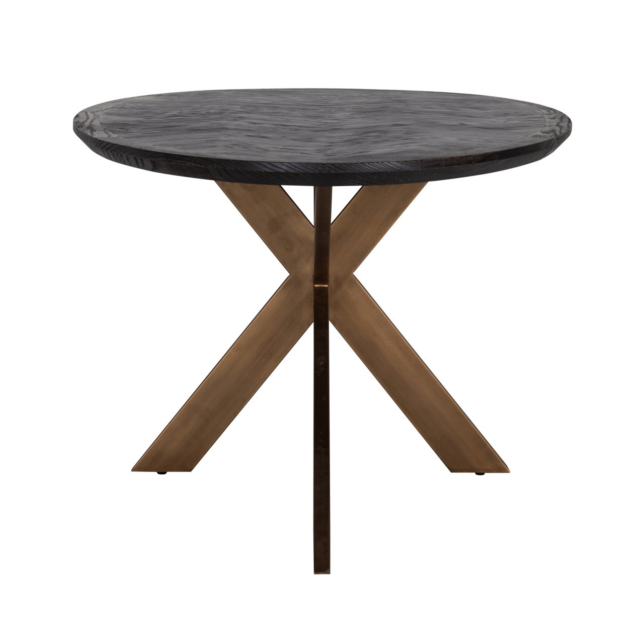 Dining table Blackbone Brass black rustic oval 230