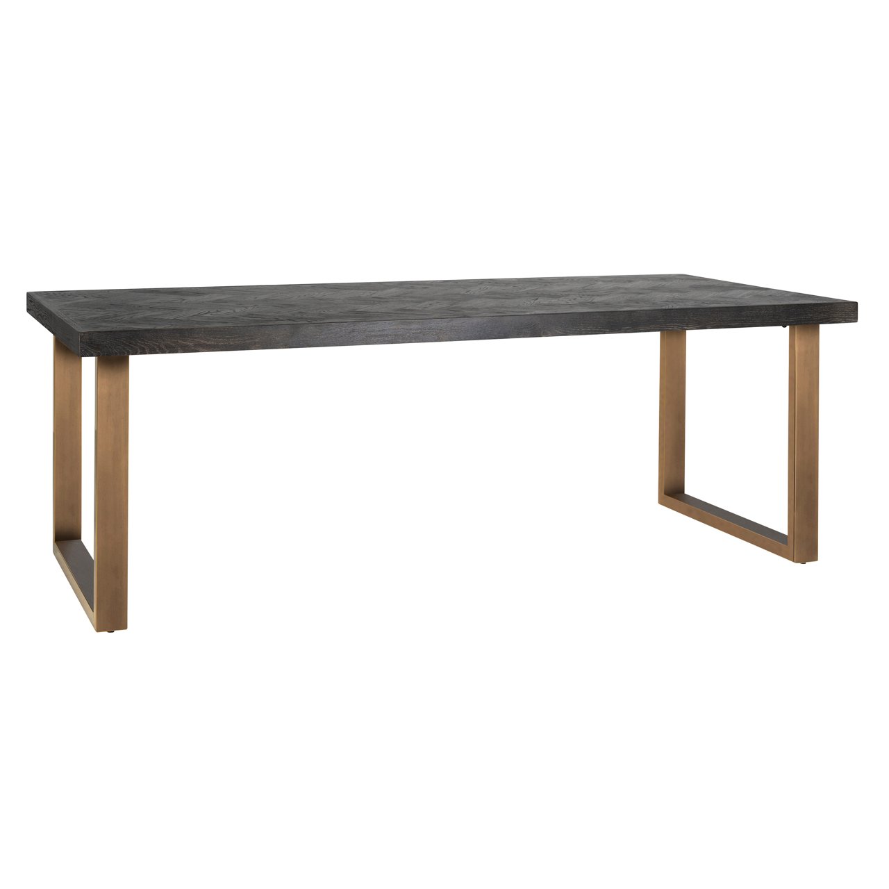 Dining table Blackbone Brass black rustic 220