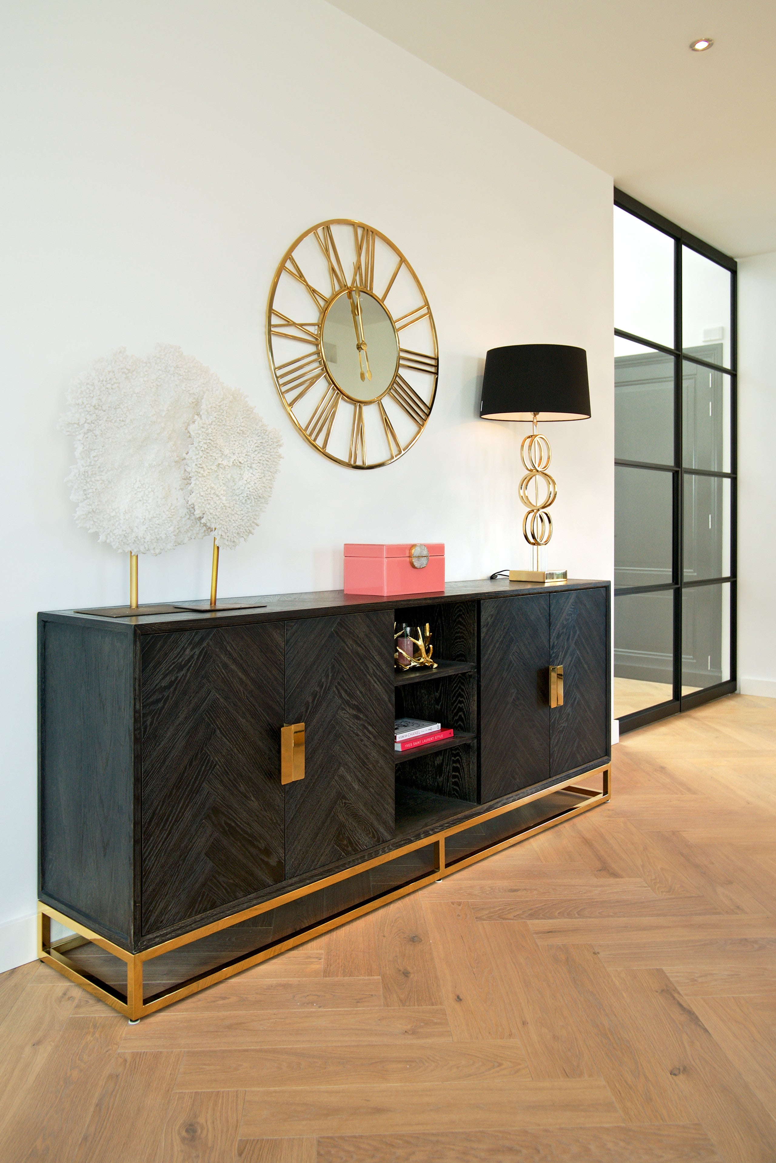 Sideboard Blackbone Gold black rustic