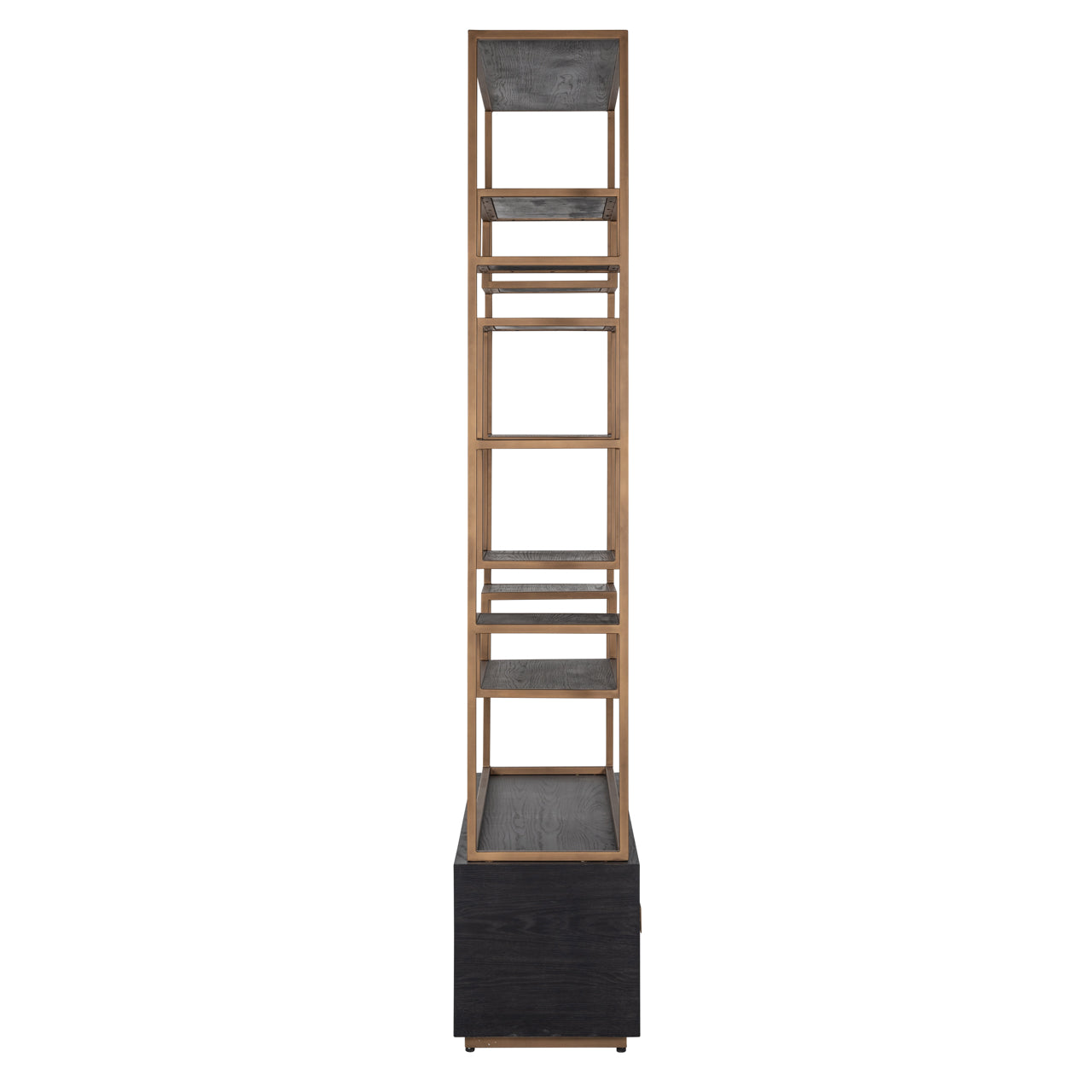 Display cabinet Hunter black rustic