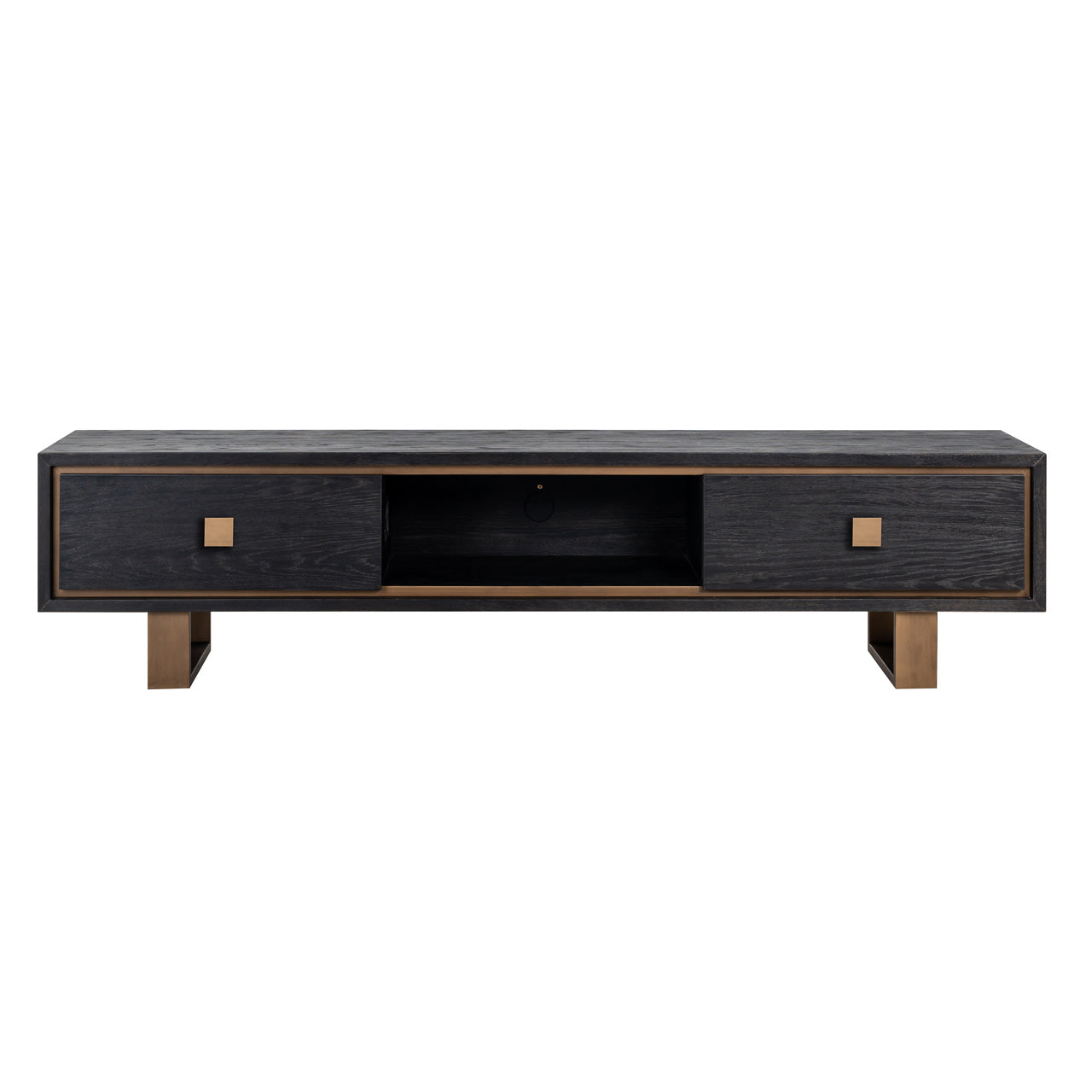 TV cabinet Hunter black rustic