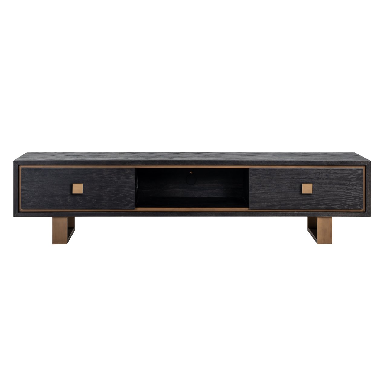 TV cabinet Hunter black rustic