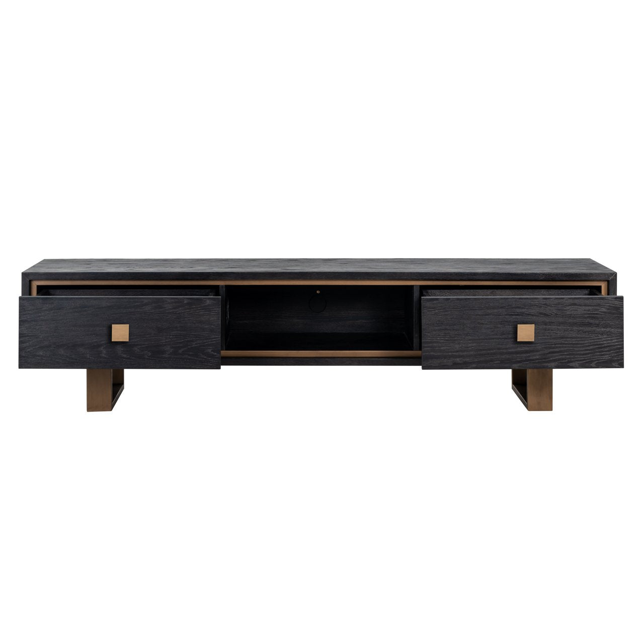 TV cabinet Hunter black rustic