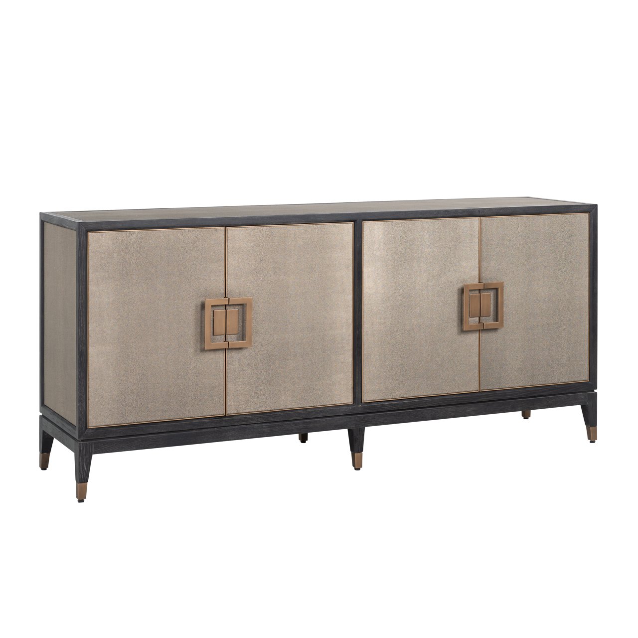 Sideboard Bloomville brass shagreen