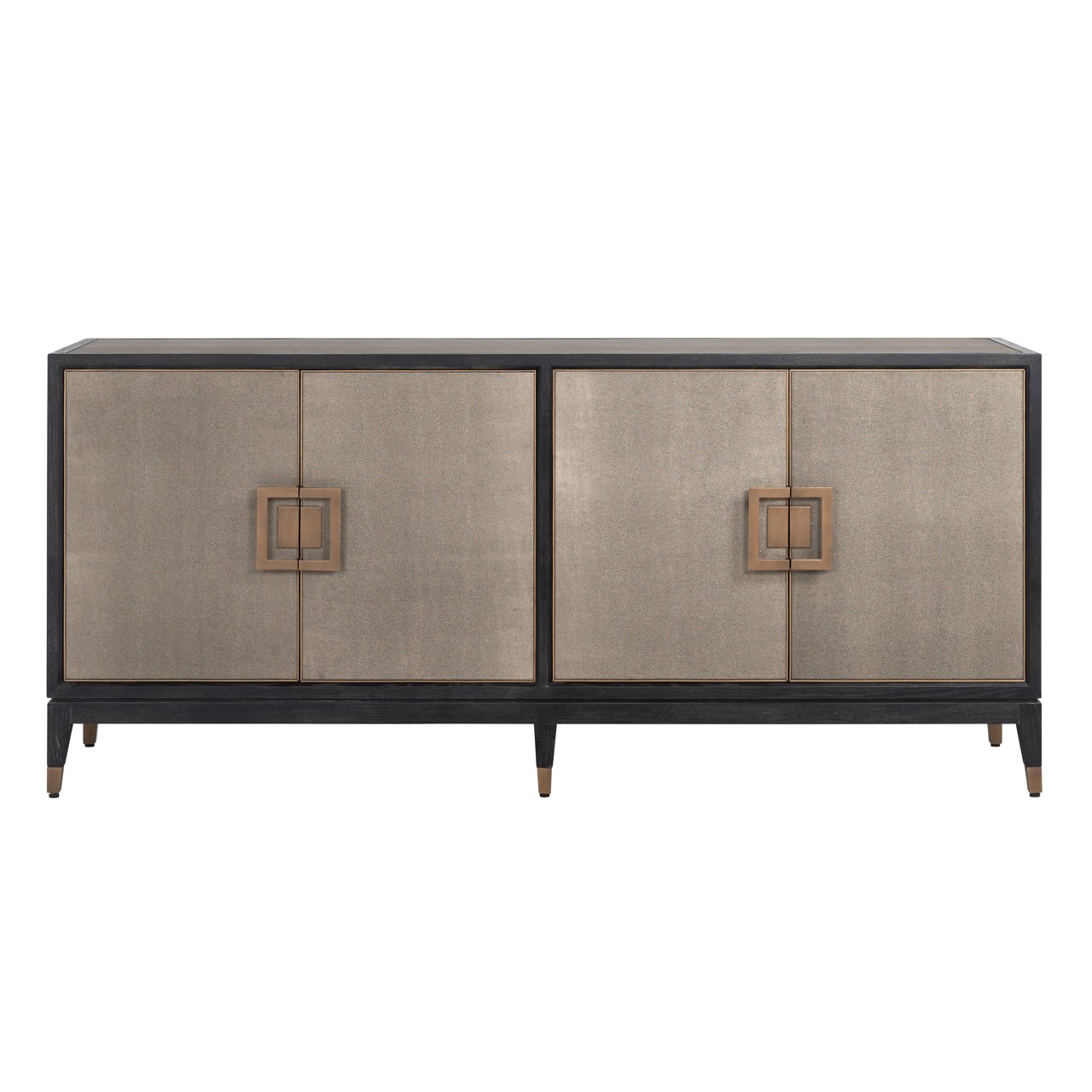 Sideboard Bloomville brass shagreen