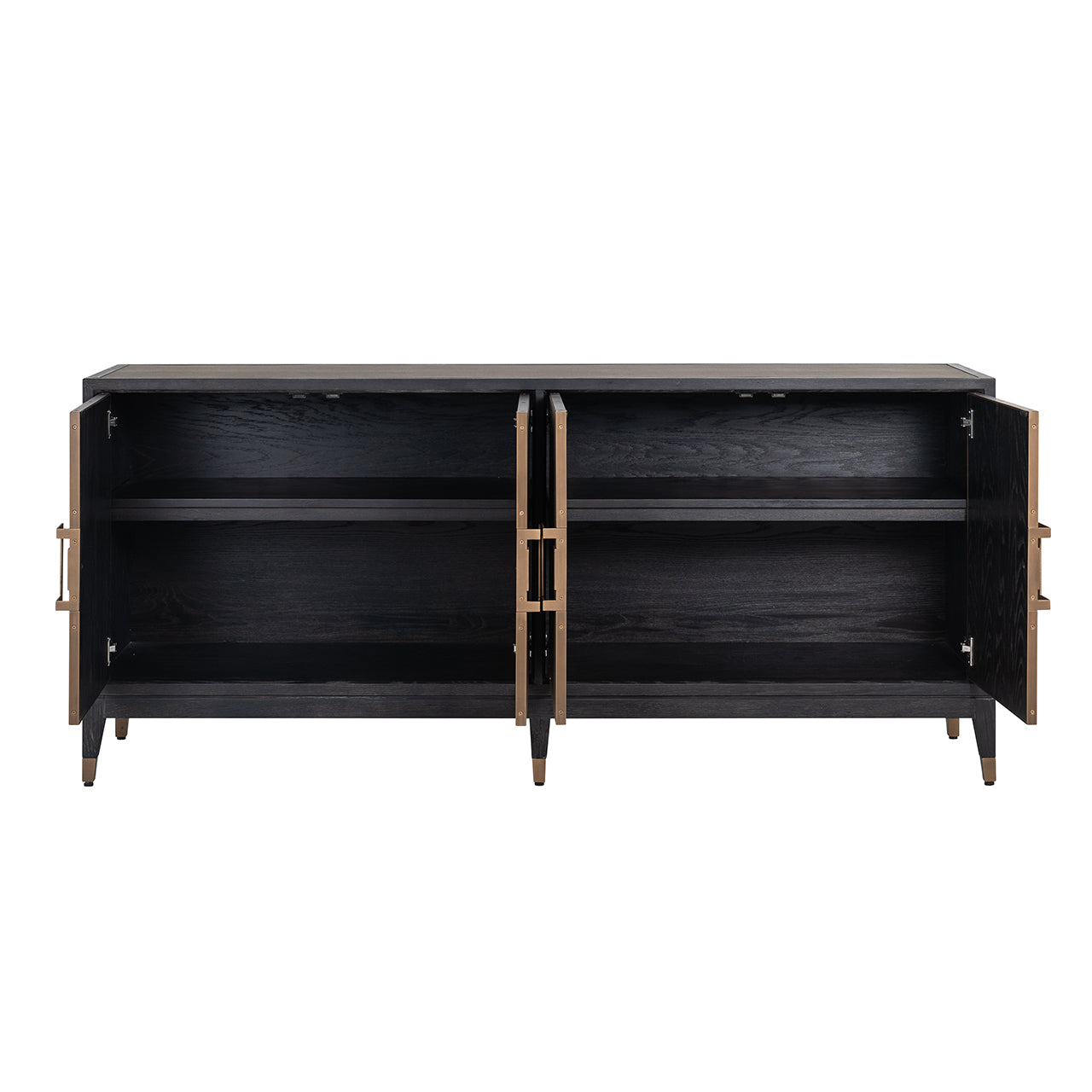 Sideboard Bloomville brass shagreen