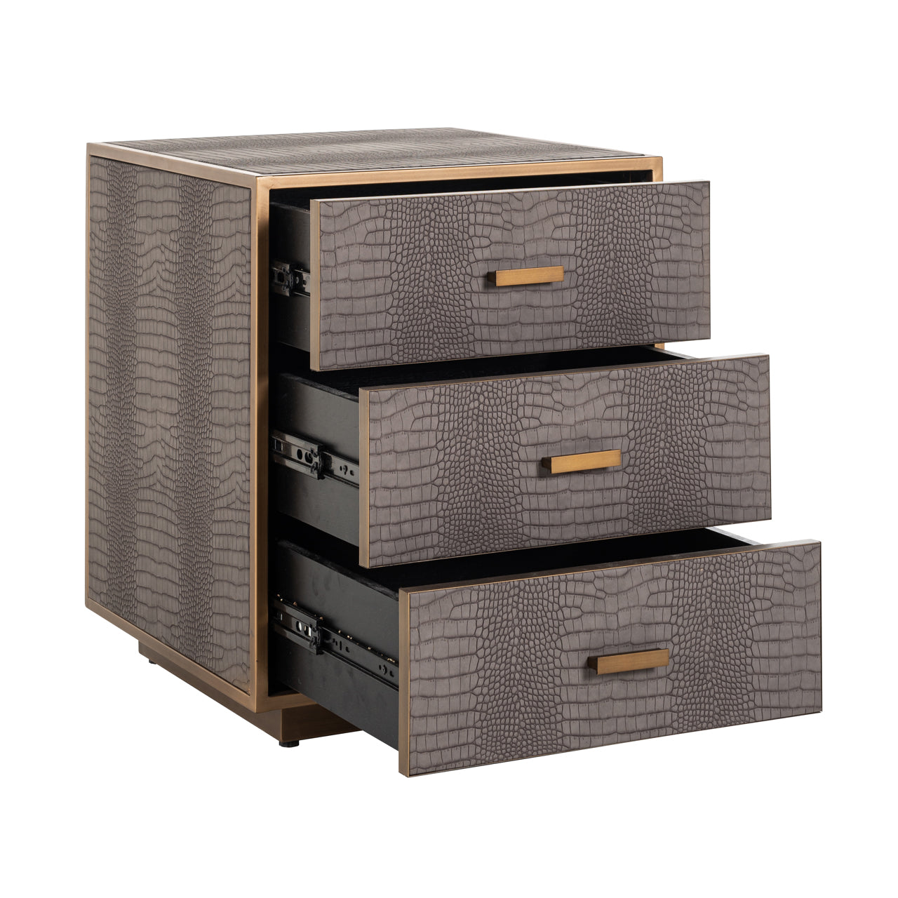 Nightstand Classio brushed gold