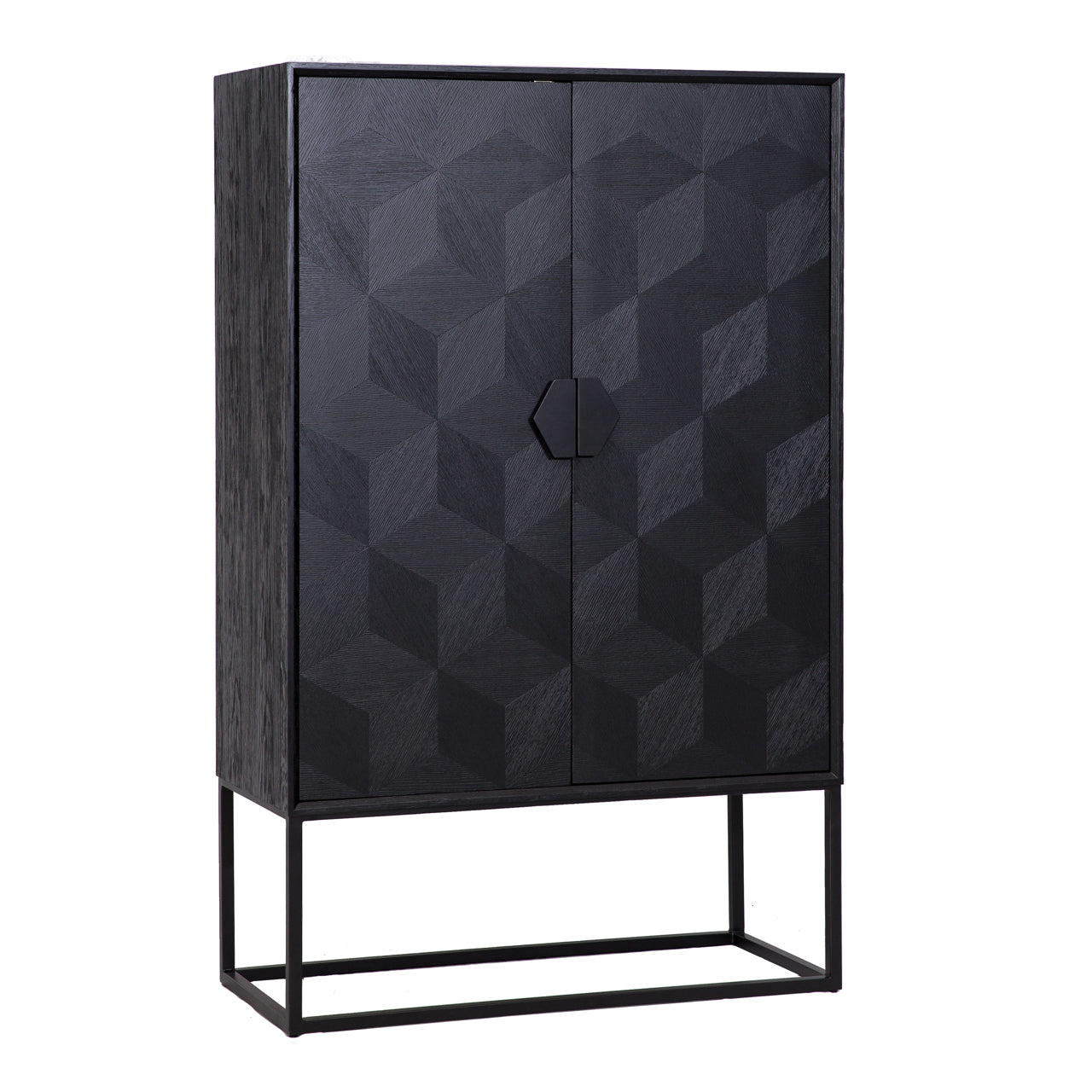 Schrank Blax 2-türig (Schwarz)