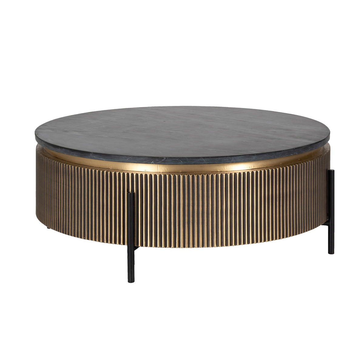 Coffee table Ironville gold 90Ø