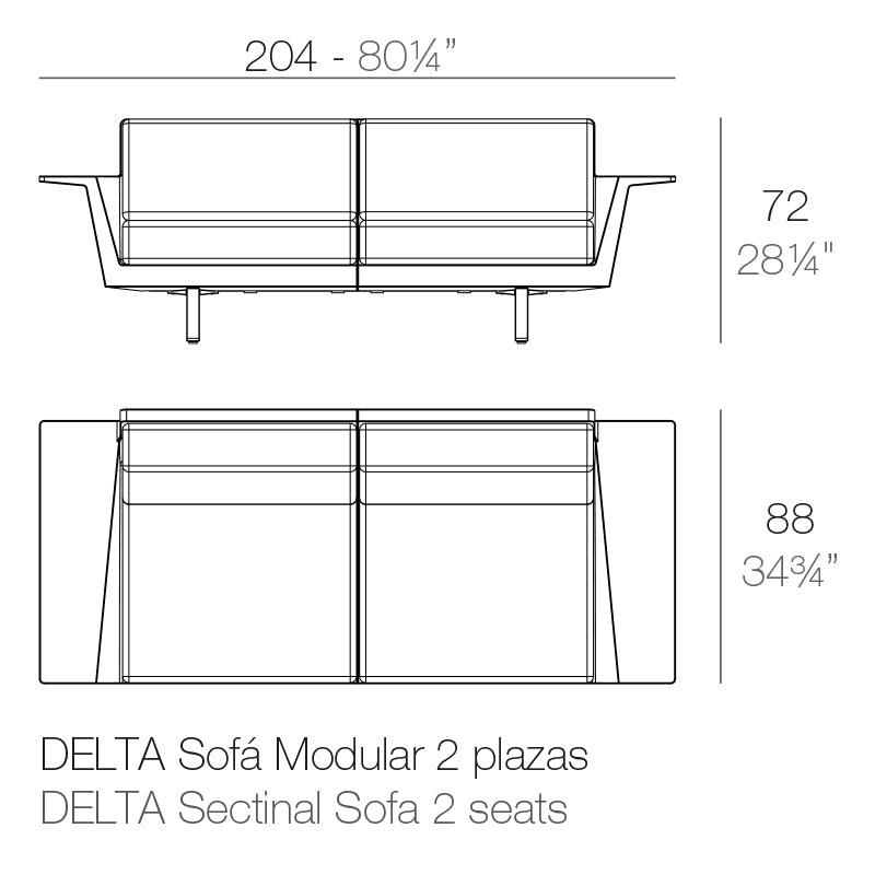Delta Sofa 2 Seat