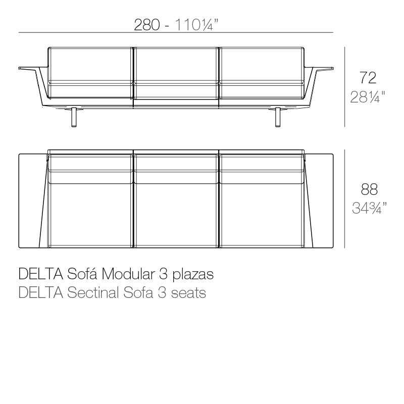 Delta Sofa 3 Seat