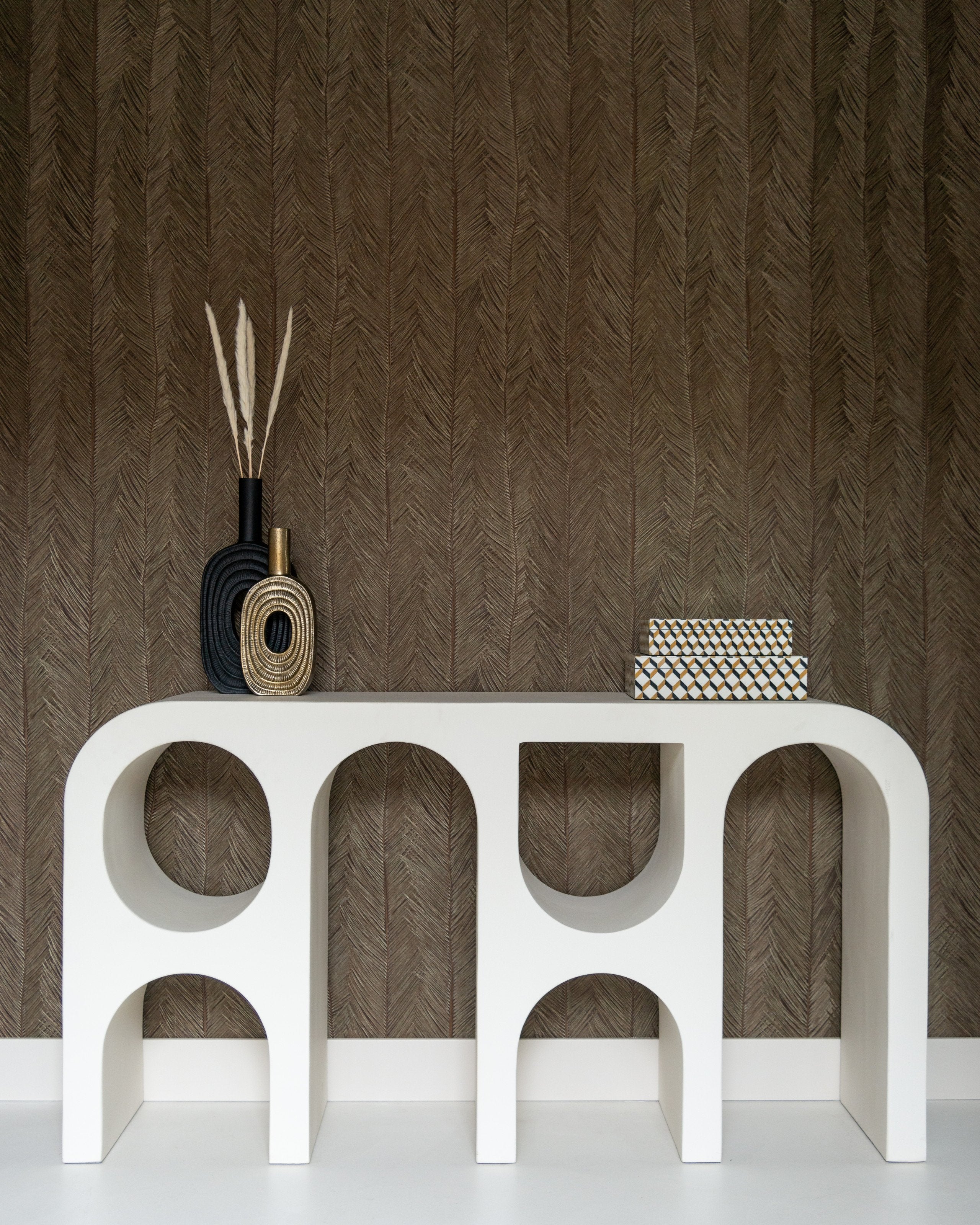 Vase Emar brushed gold small