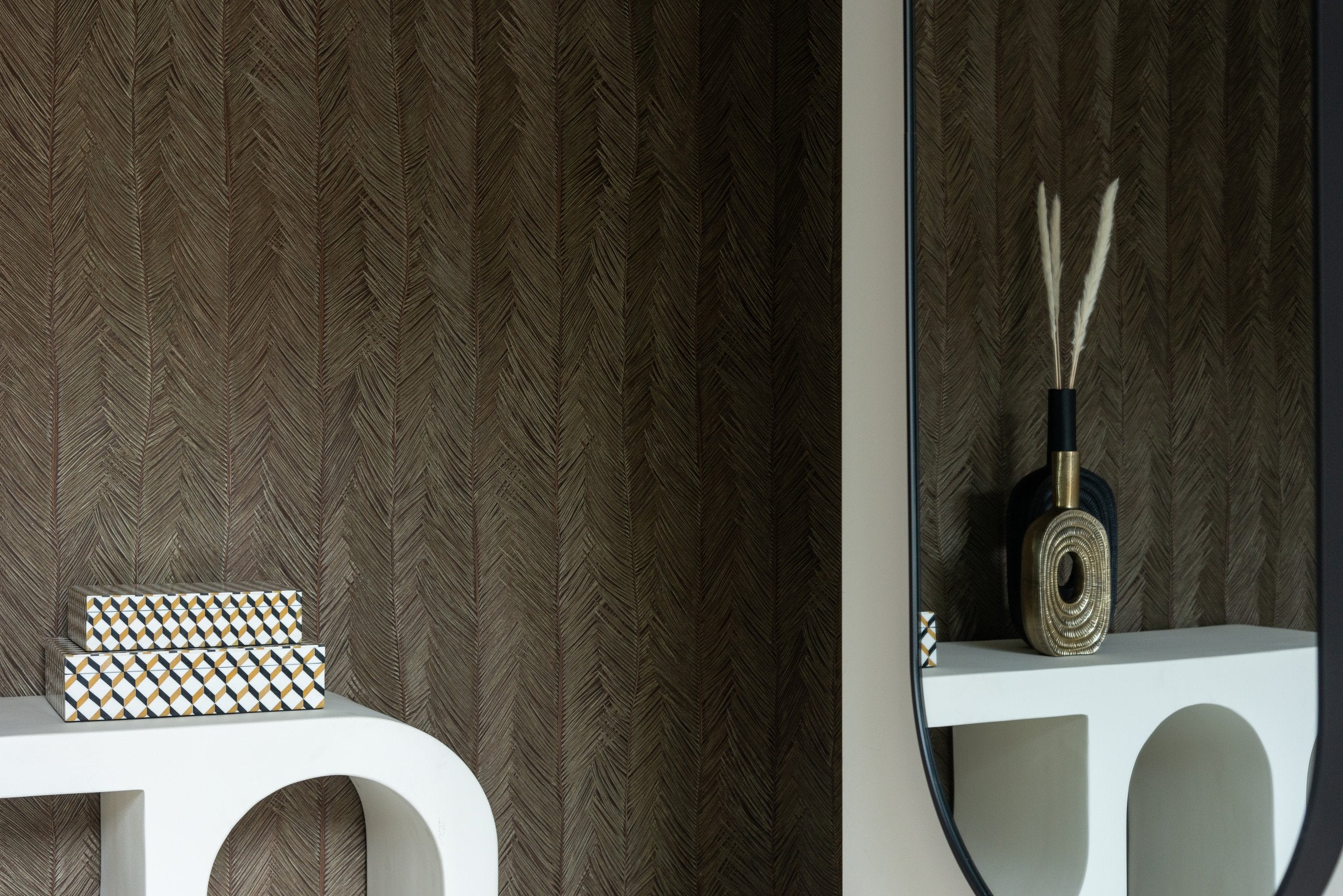 Vase Emar brushed gold small