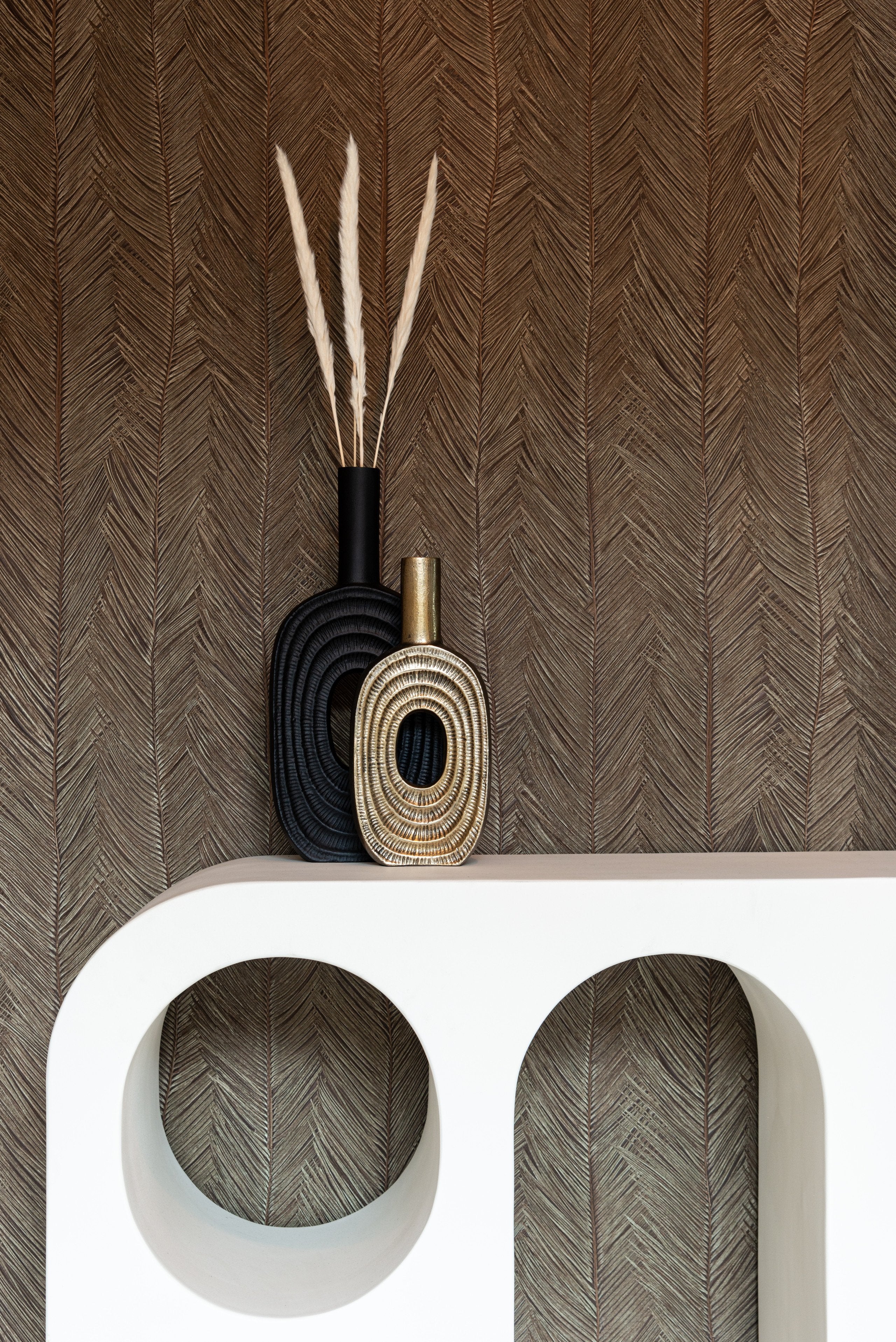 Vase Emar brushed gold small