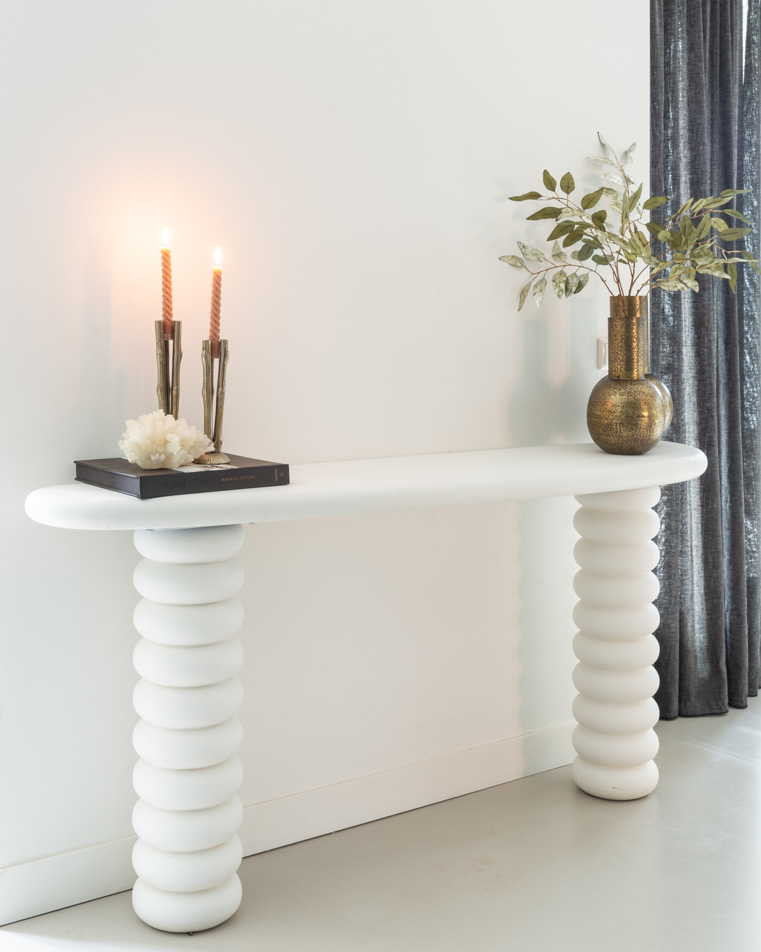 Console Bloomstone white 170