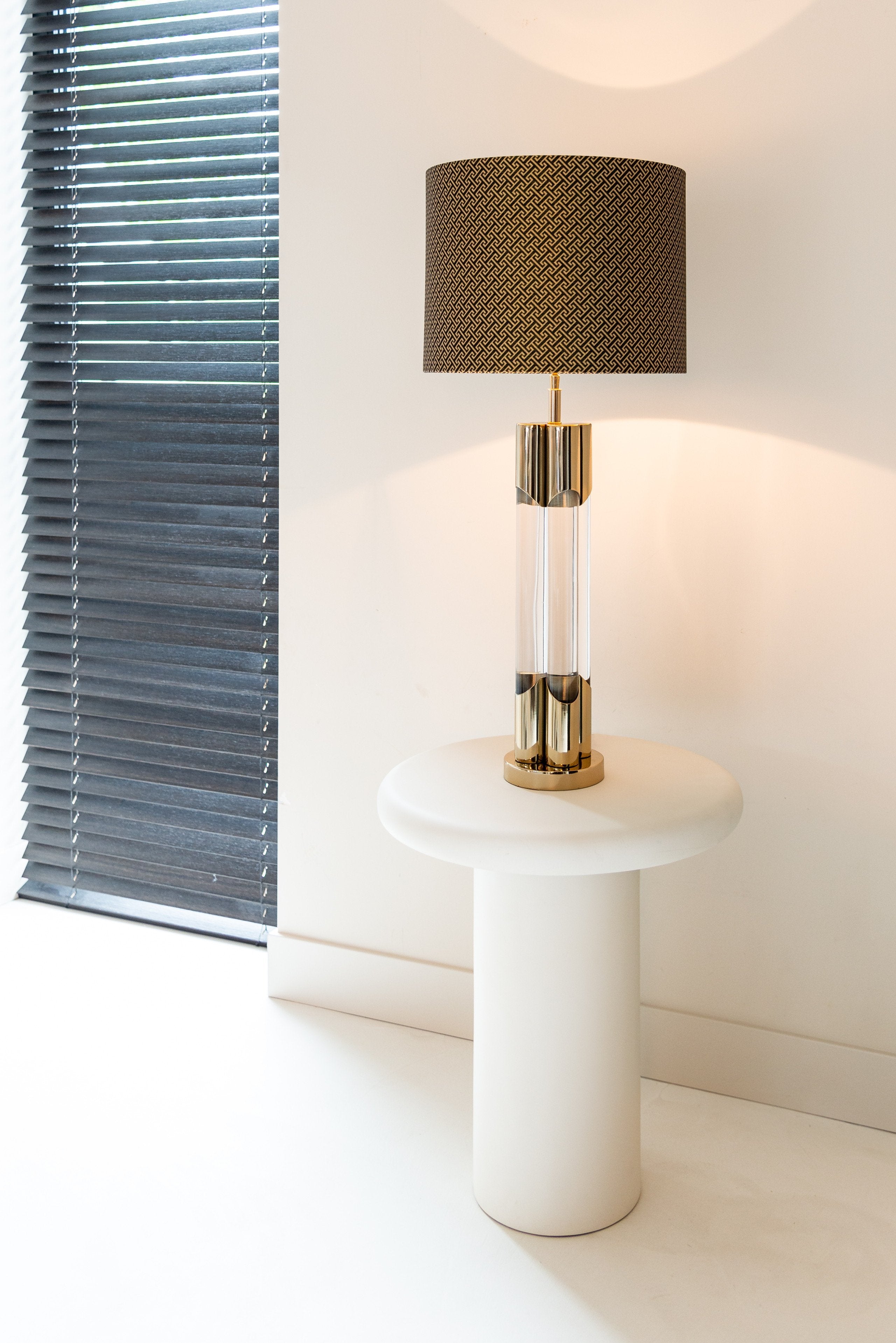 End table Bloomstone white