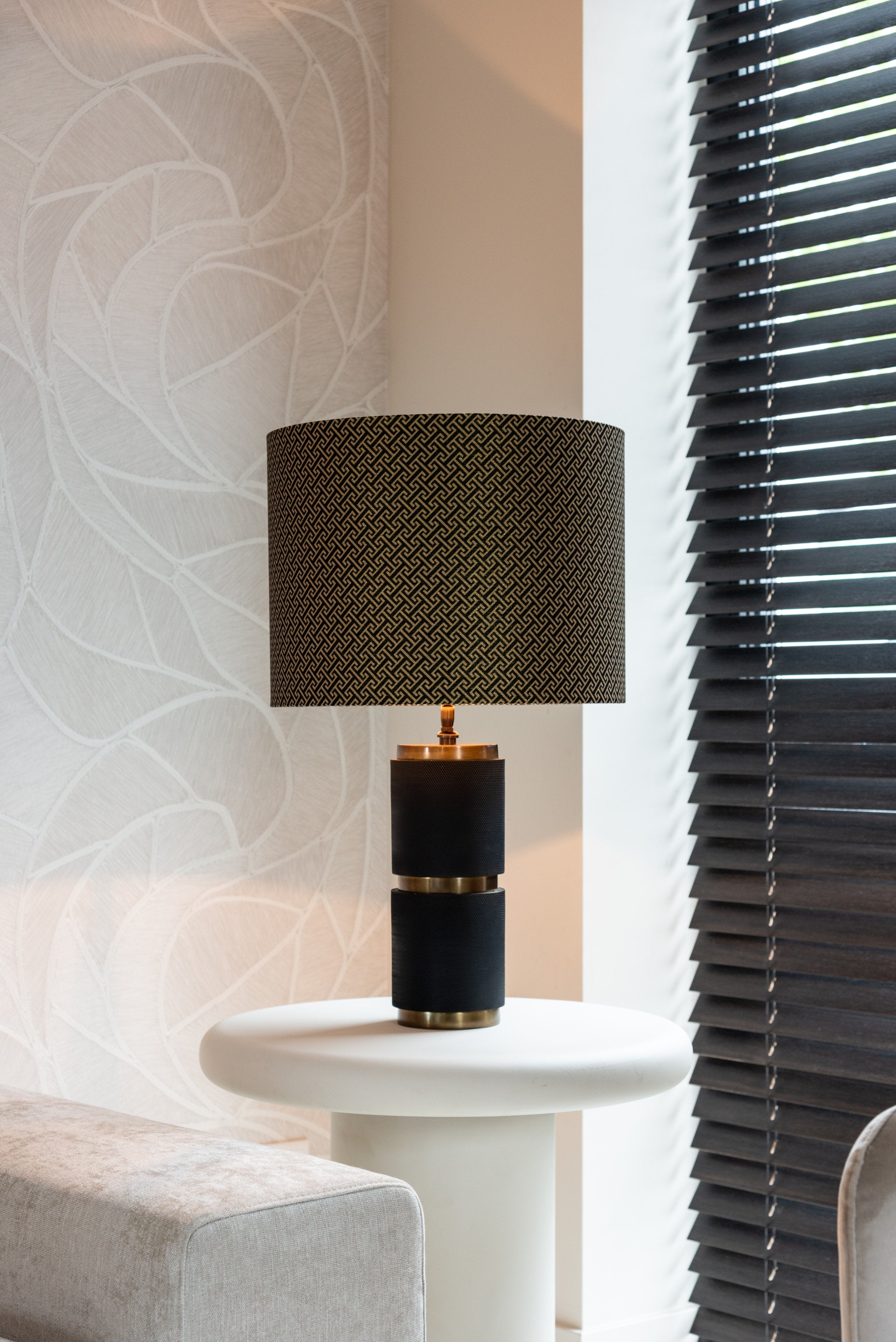 End table Bloomstone white