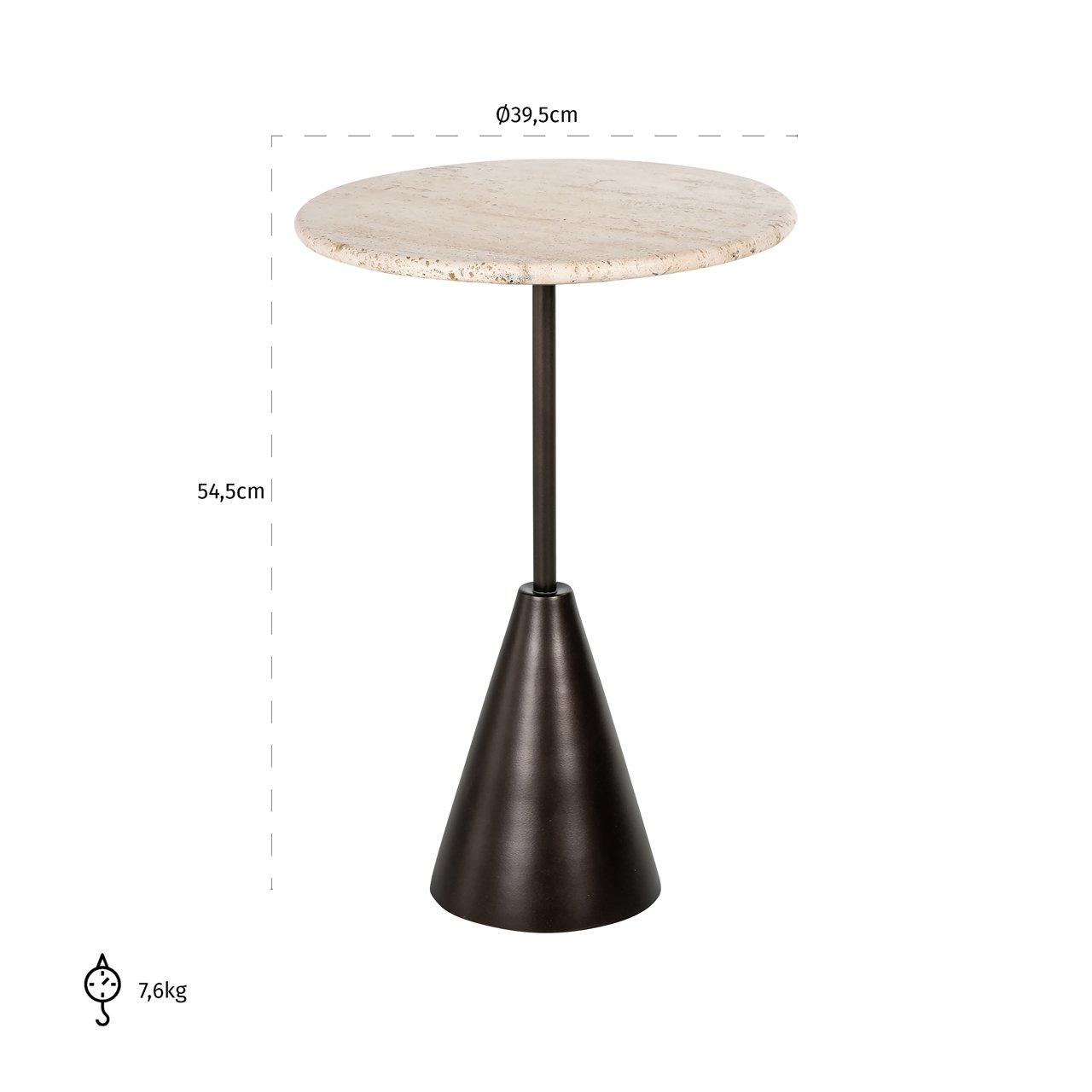End table Avalon bronze