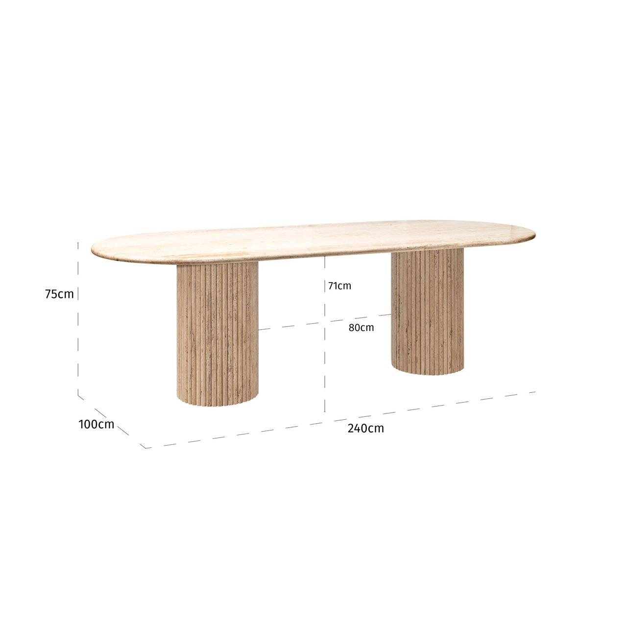 Dining table La Cantera beige 240