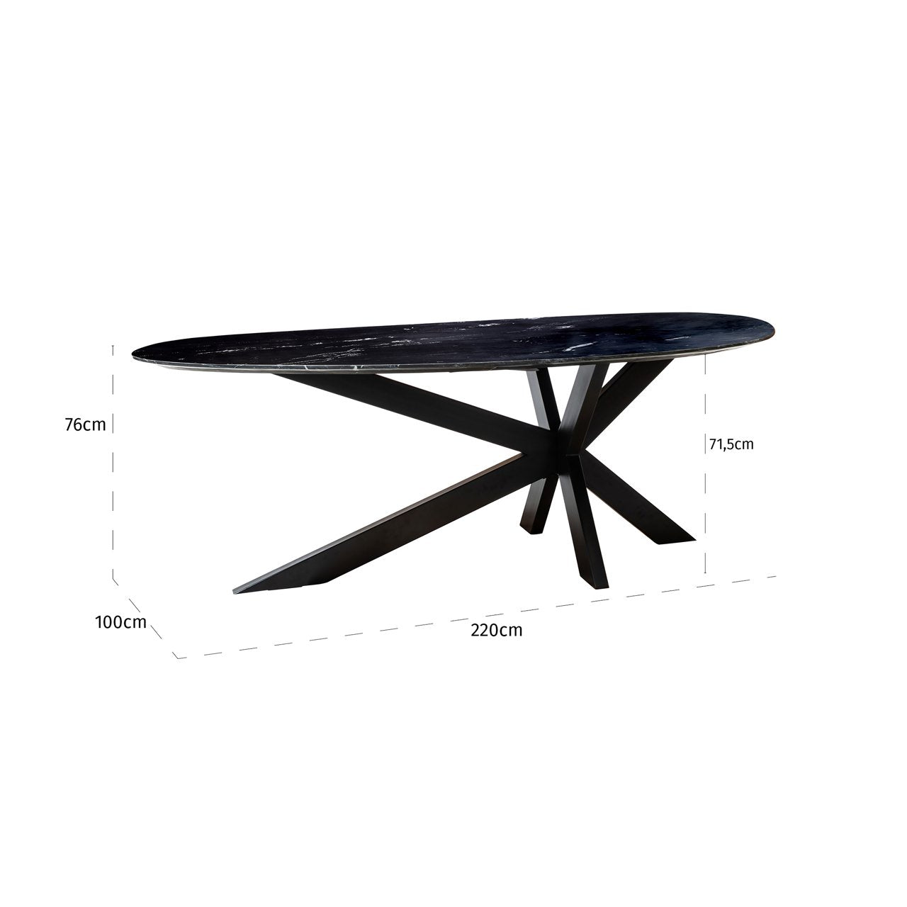 Dining table Trocadero black