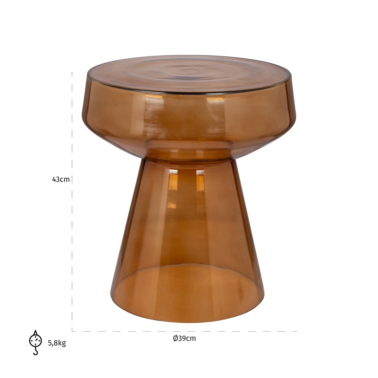 End table Bowen brown