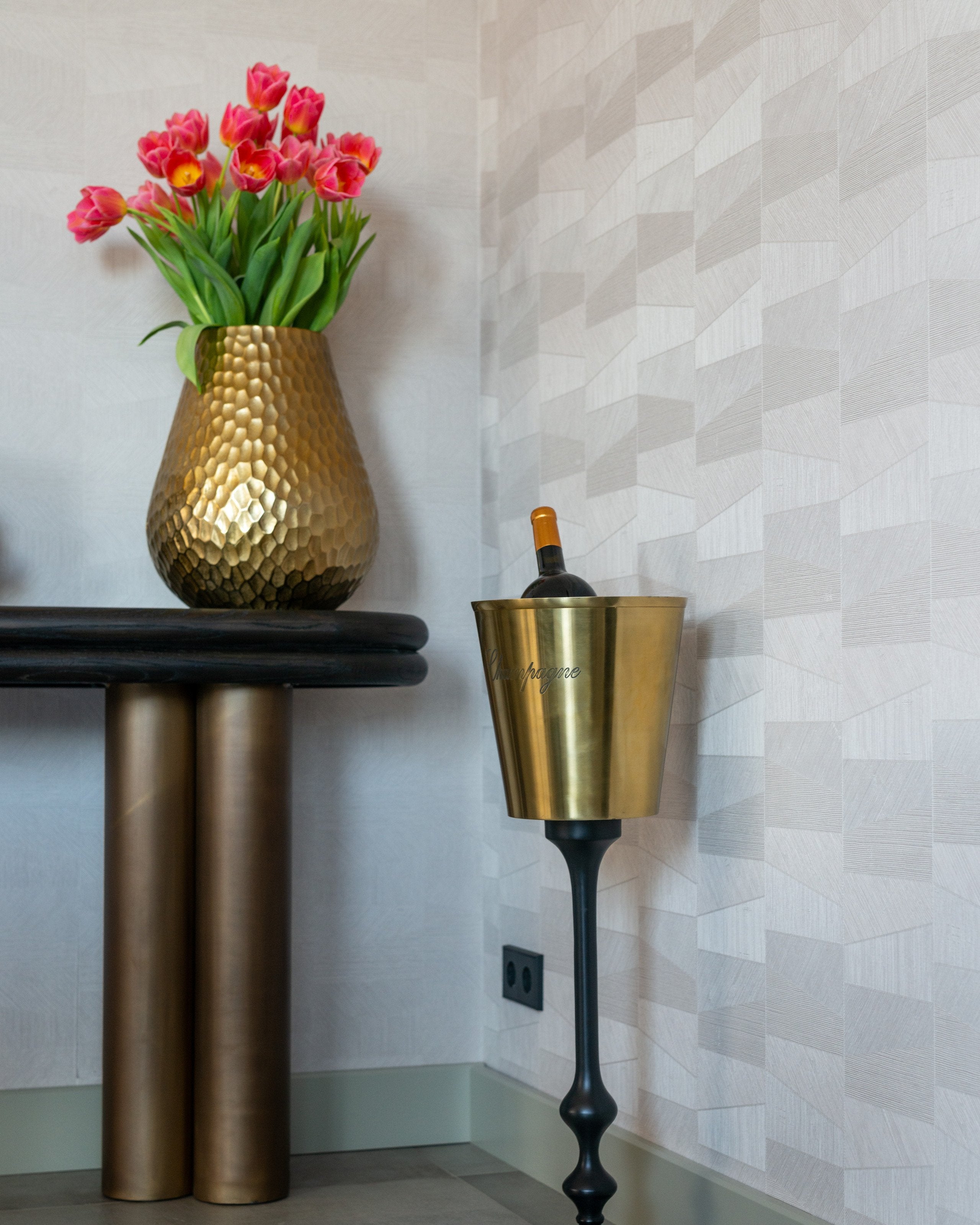 Console Macaron black rustic