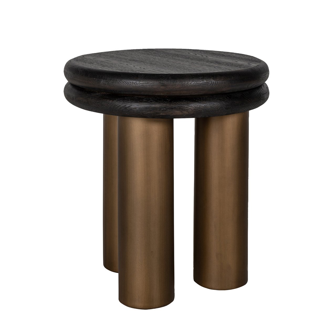 End table Macaron black rustic