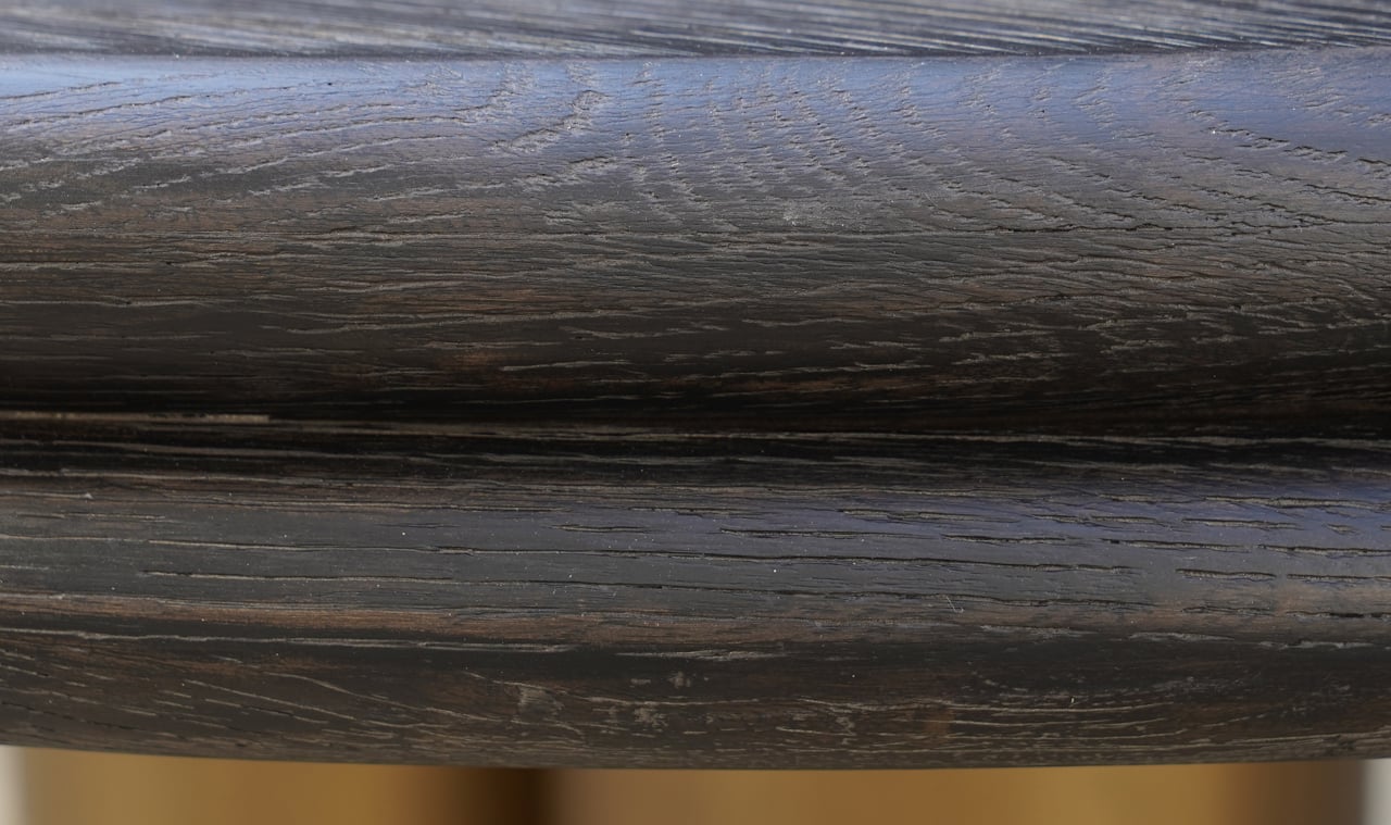 Dining table Macaron black rustic 130Ø