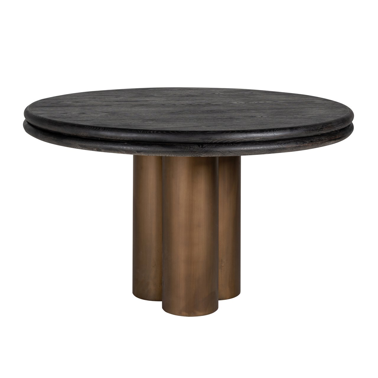 Dining table Macaron black rustic 130Ø