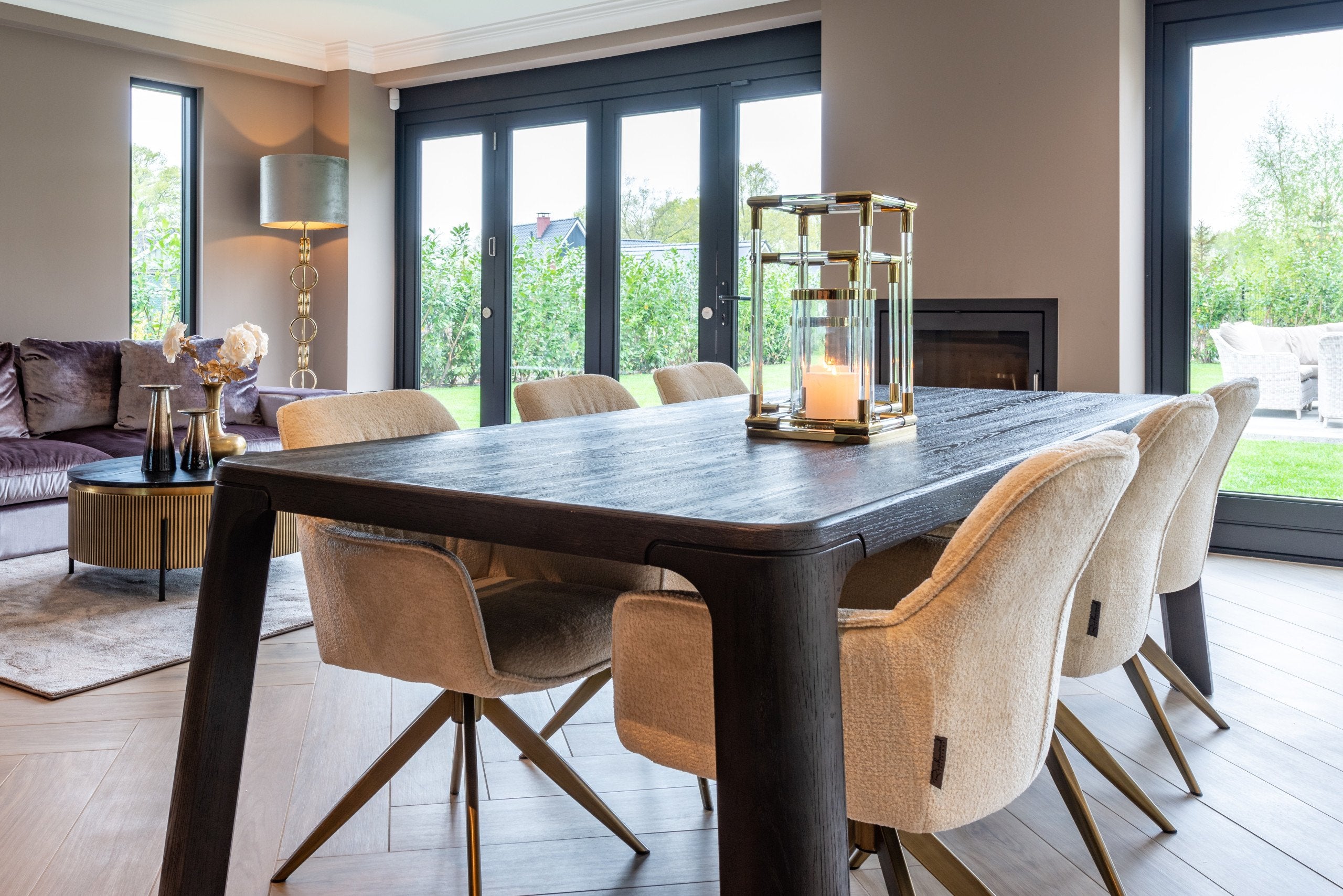 Coffee table Ironville gold 90Ø