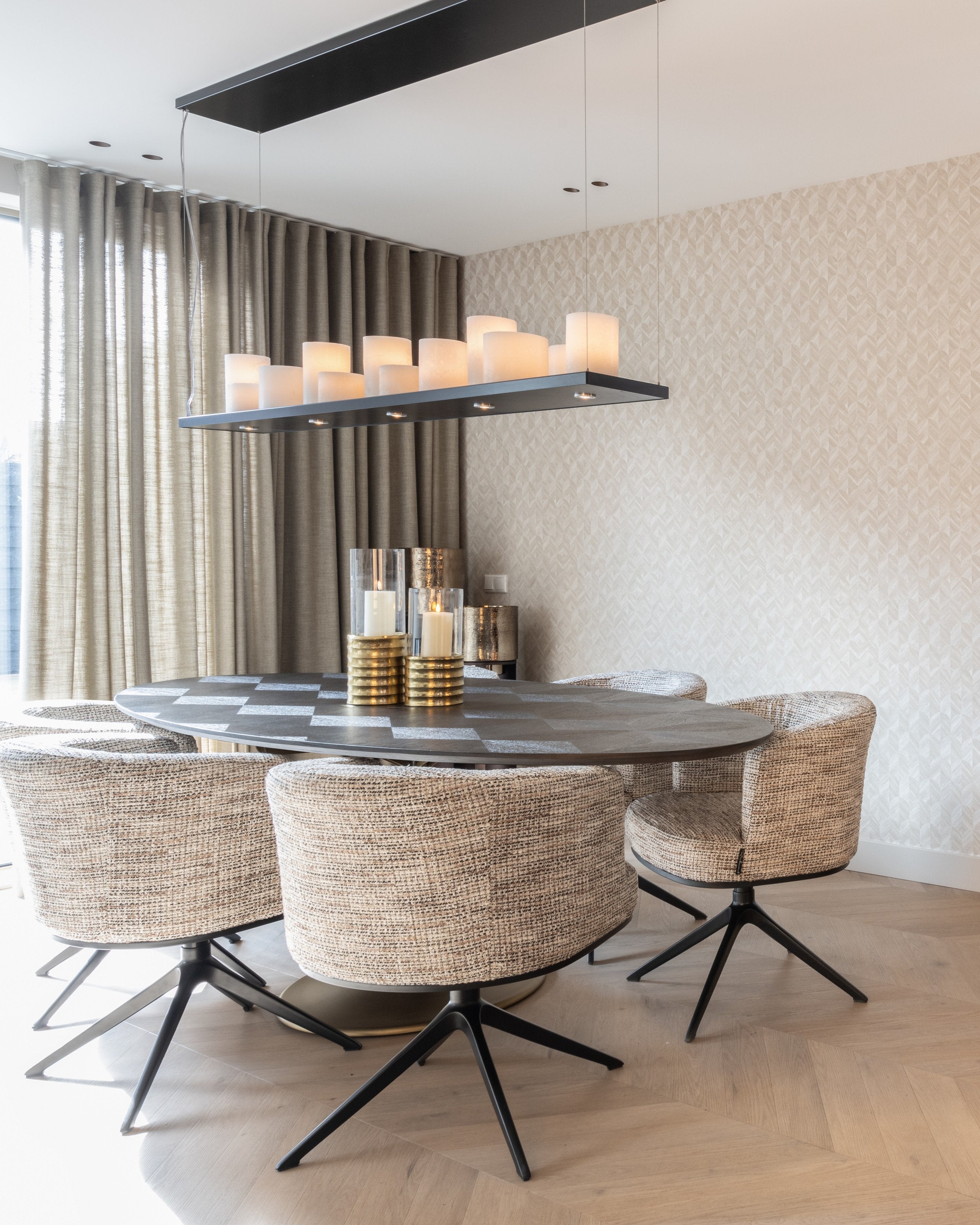 Hurricane light Bodil gold large