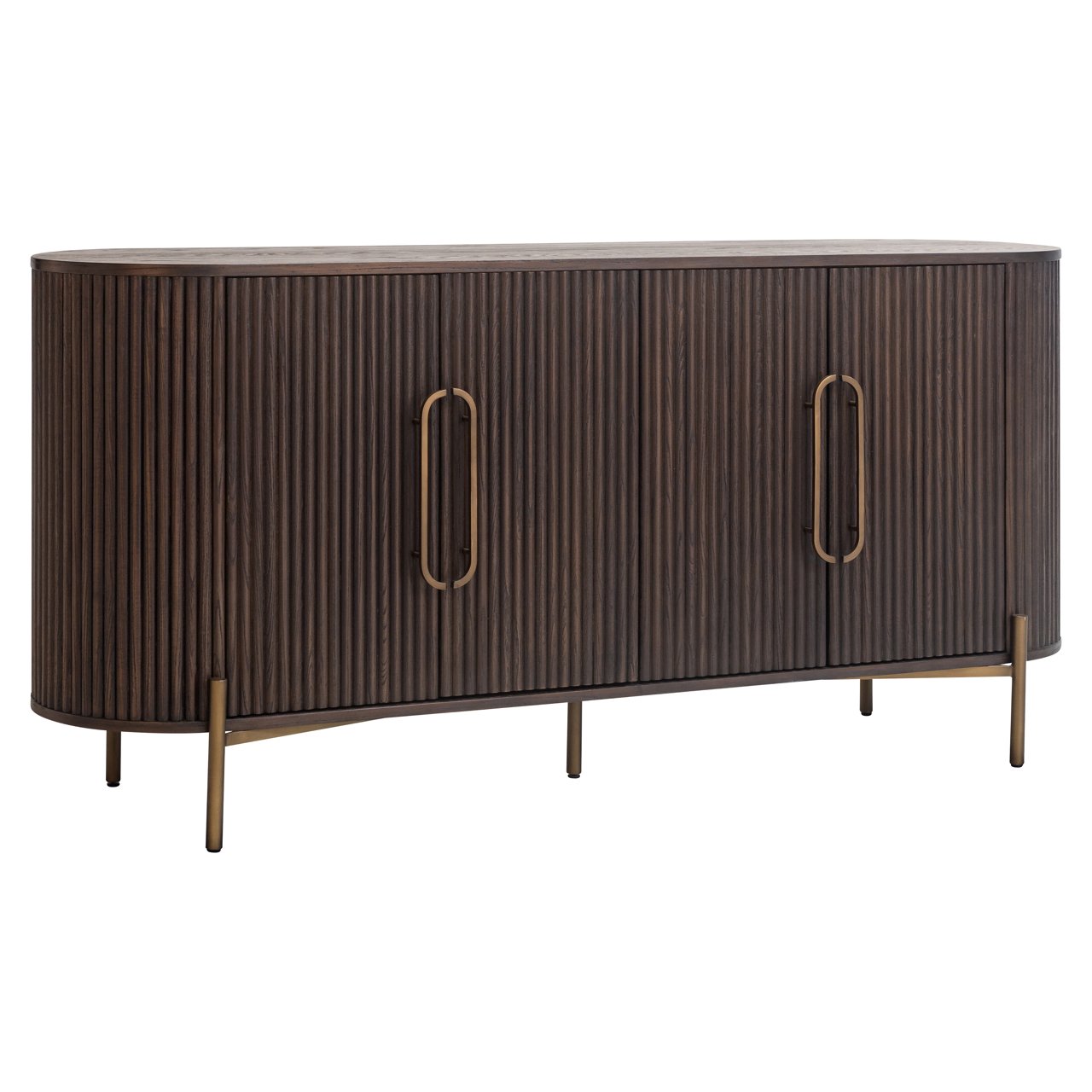 Sideboard Luxor 4-türig (Braun)