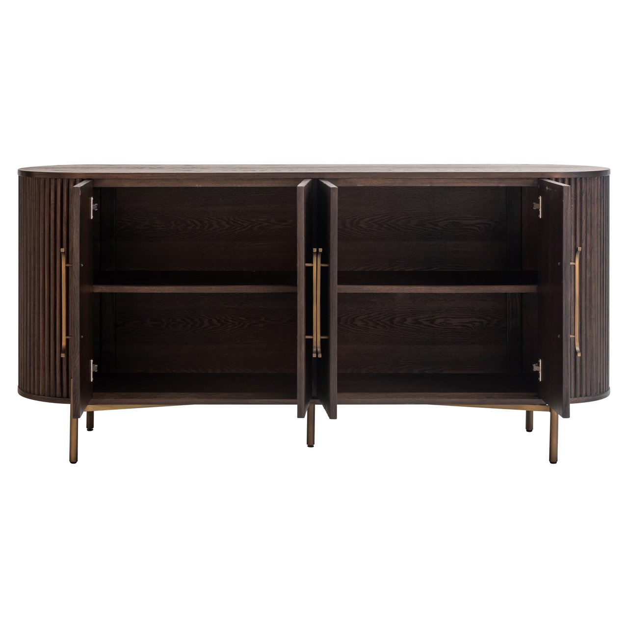 Sideboard Luxor 4-türig (Braun)