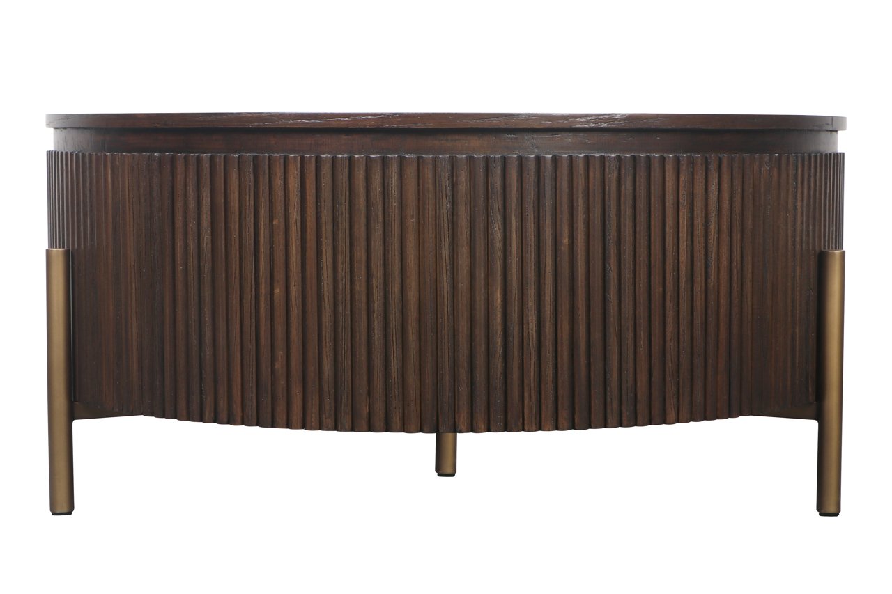 Coffee table Luxor brown 95Ø
