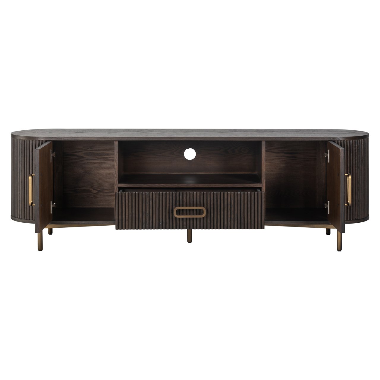 TV cabinet Luxor brown