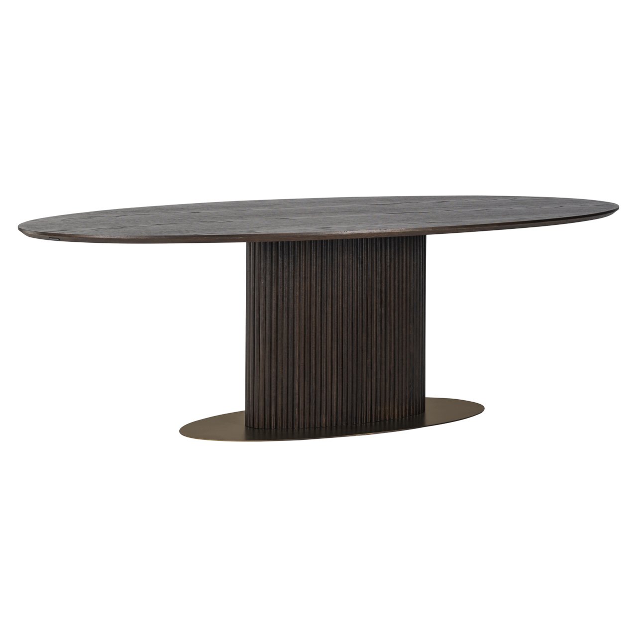 Dining table Luxor brown oval 235