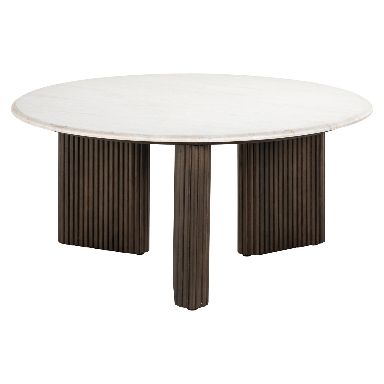 Coffee table Mayfield brown 90Ø