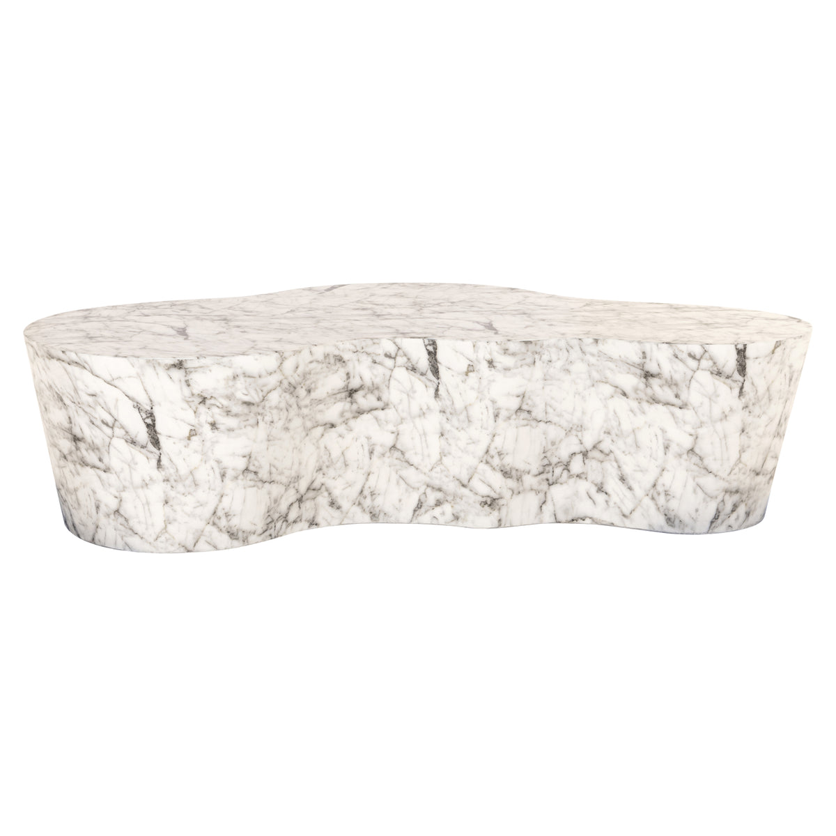 Outdoor coffee table Rockyard white marble look
