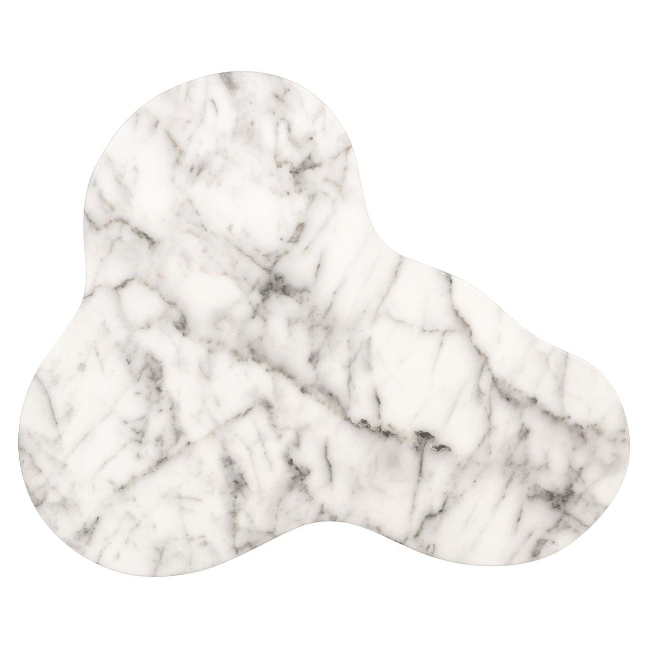 Outdoor end table Rockyard white marble look