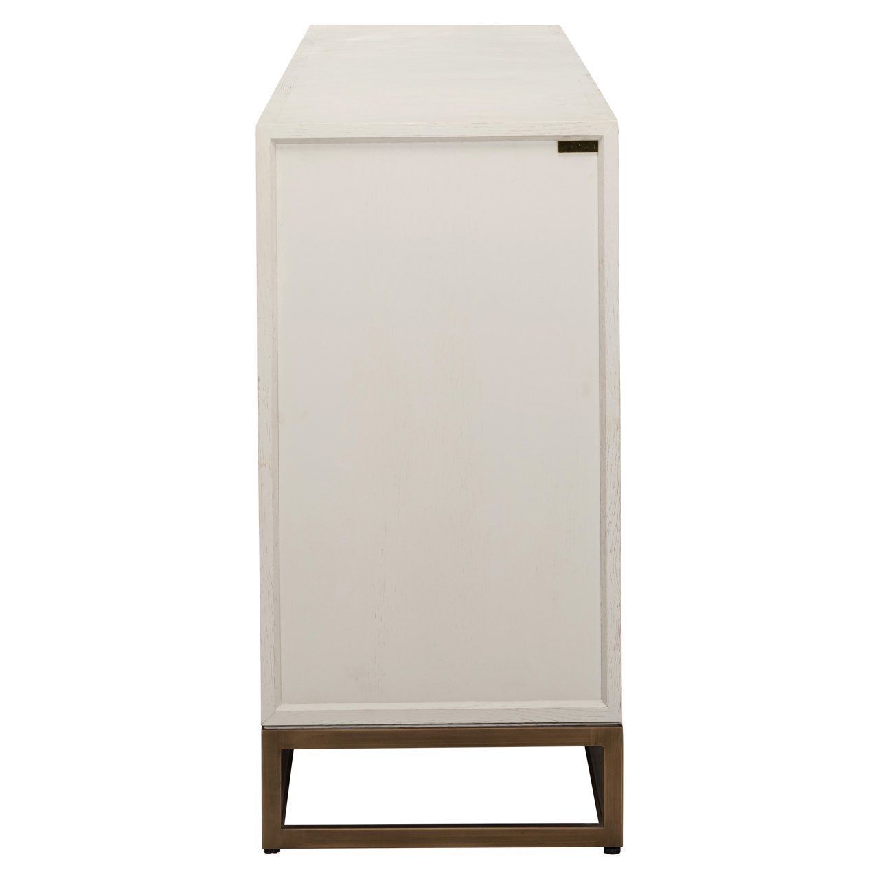 Sideboard Whitebone Messing 4-türig (Verona Grey)