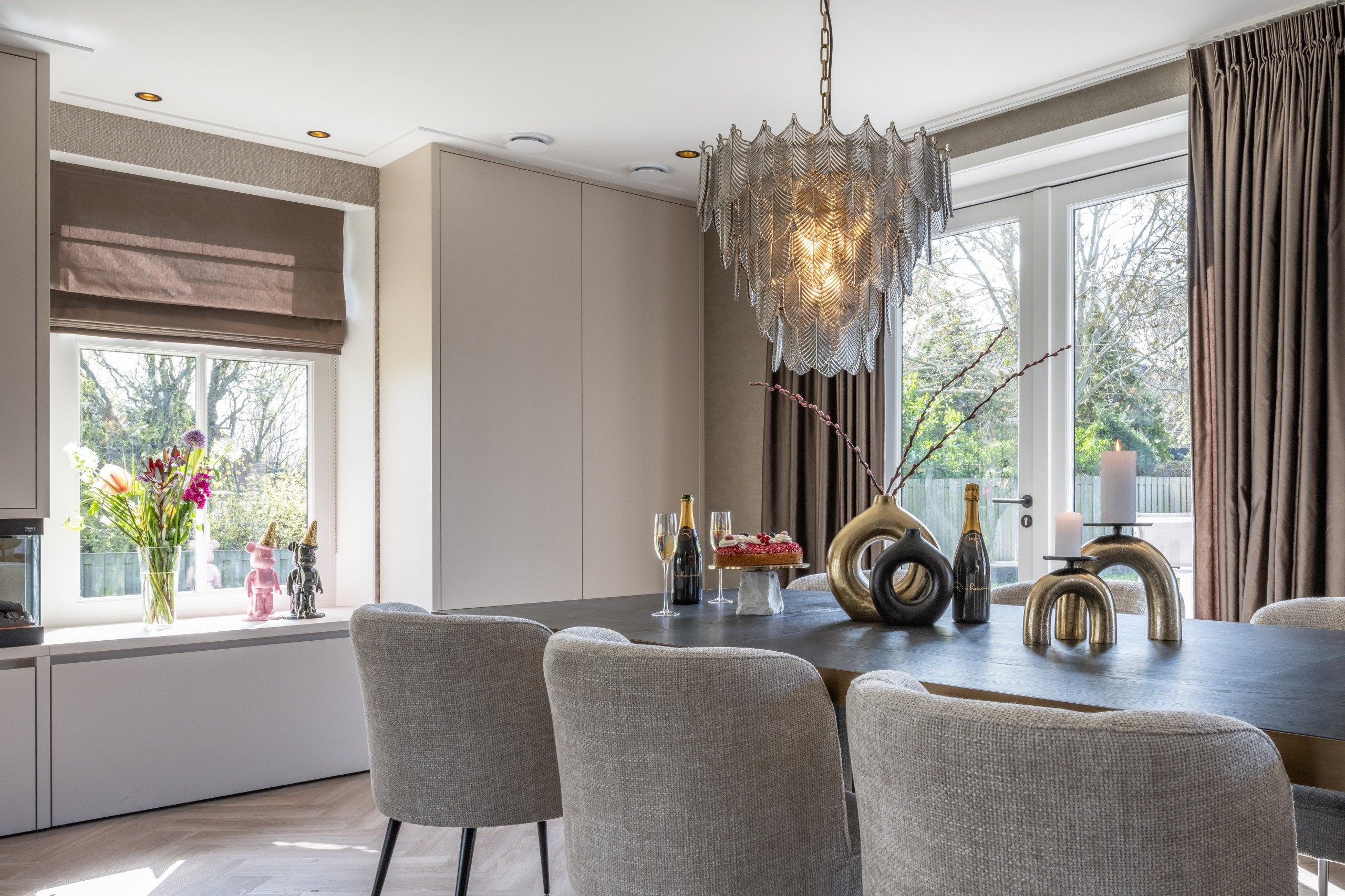 Decorative object Icebear cream pink