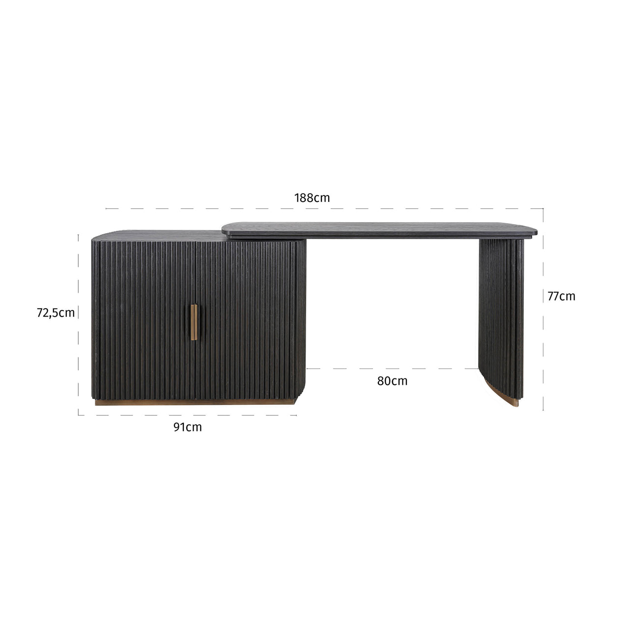 Desk Cambon dark coffee