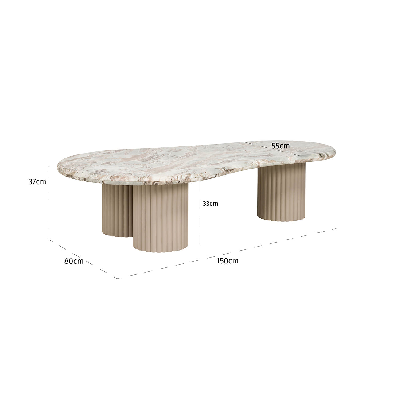 Coffee table Coronel (Beige)